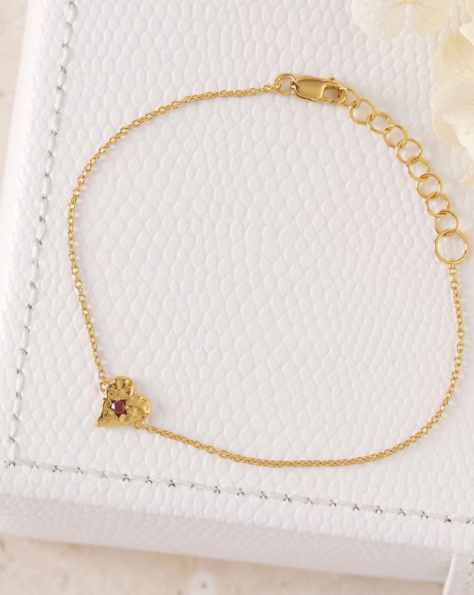 Midsummer Star Love Heart Garnet Bracelet