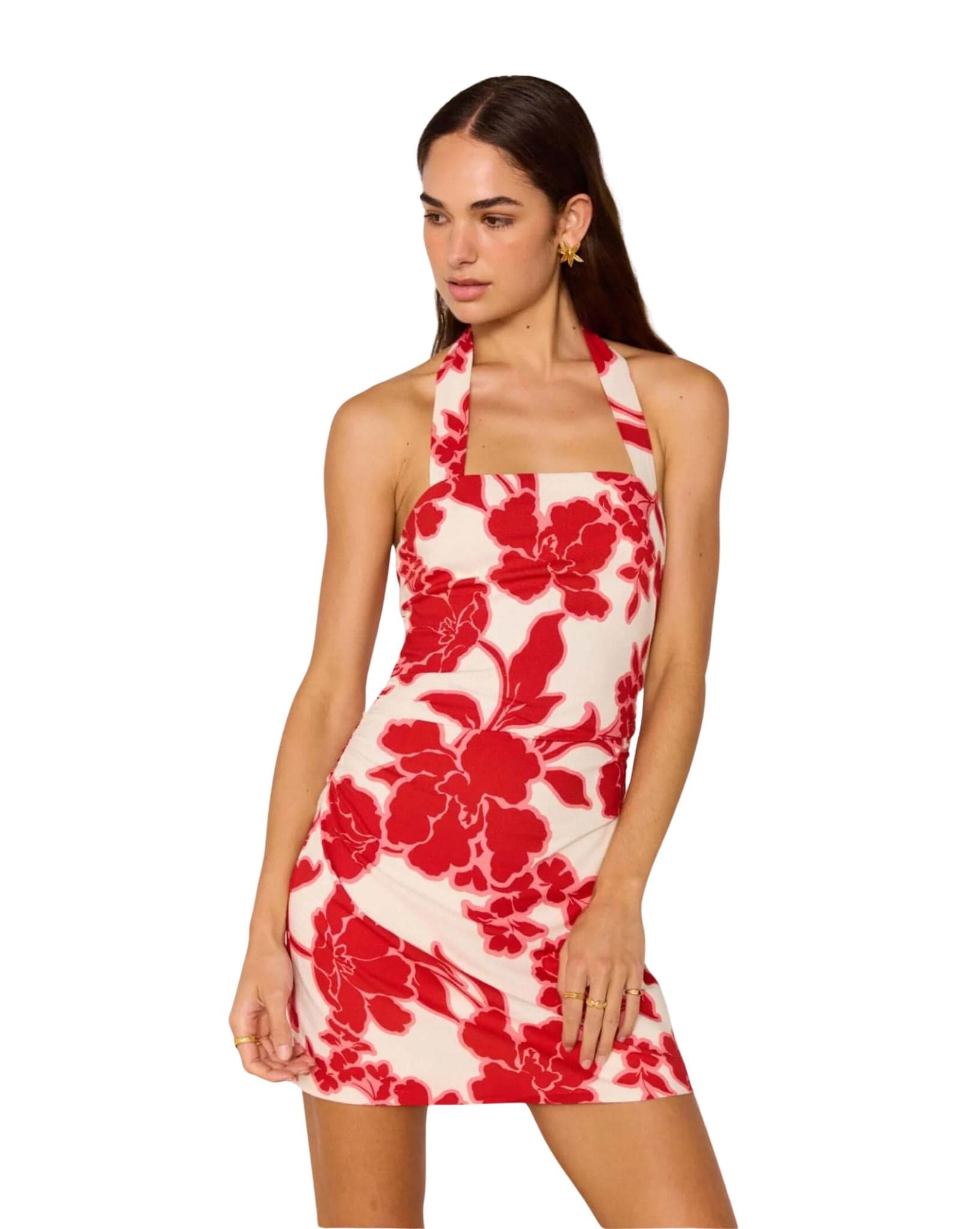 Mink Pink Rosela Halter Mini Dress