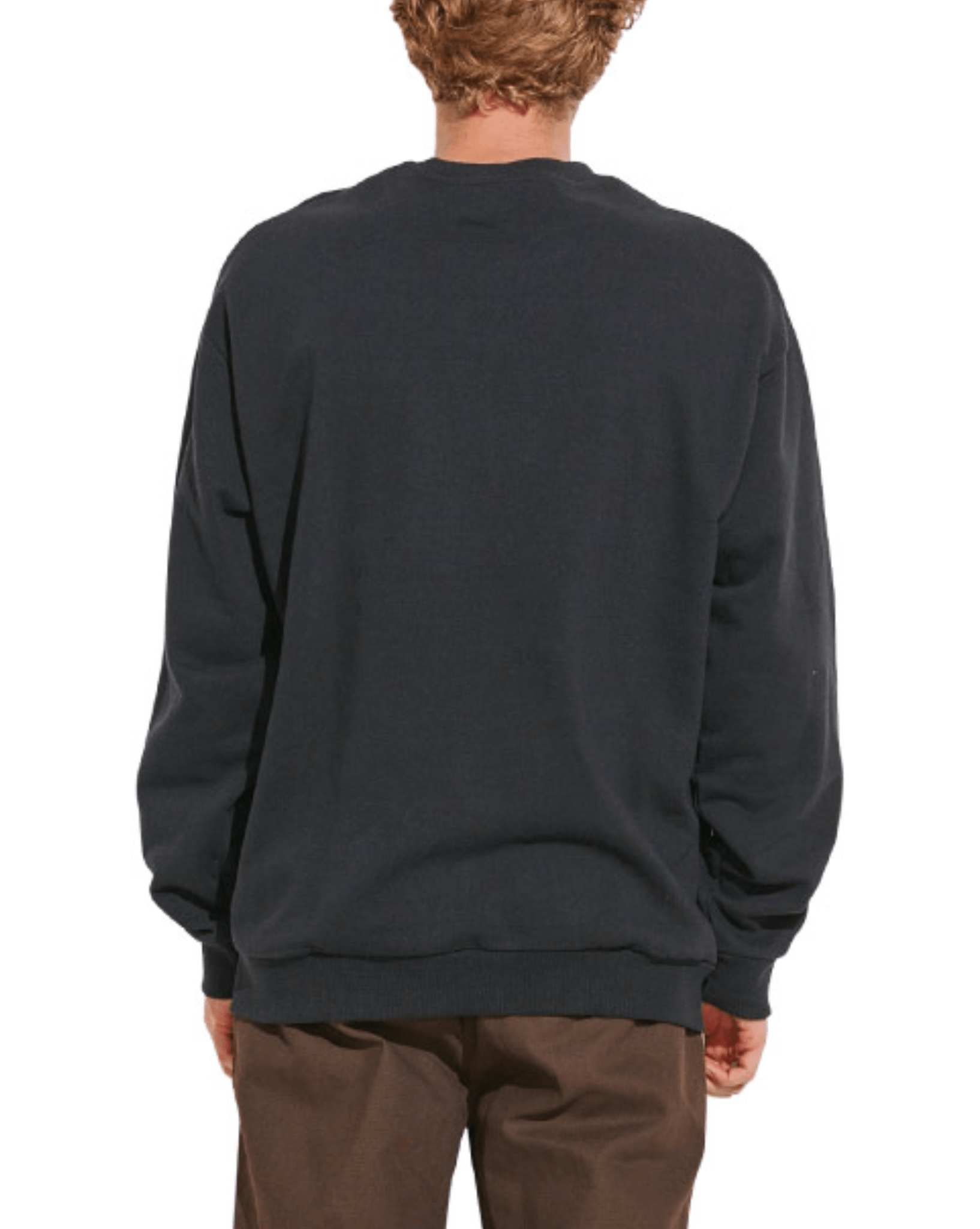 Misfit Mens Era De Plant 50-50 Crew - Pigment Black