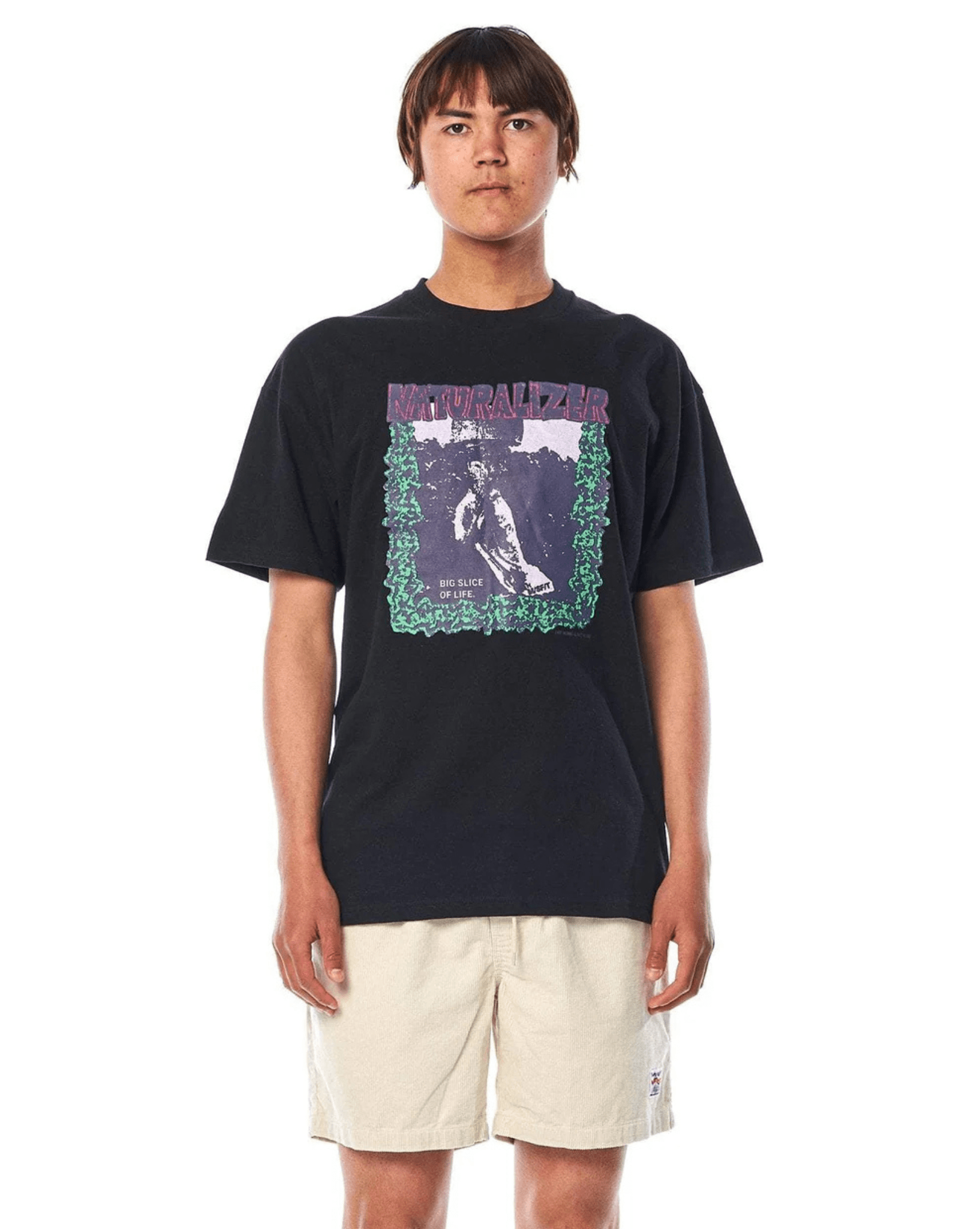 Misfit Mens Naturalizer 50/50 AAA SS Tee - Pitch Black