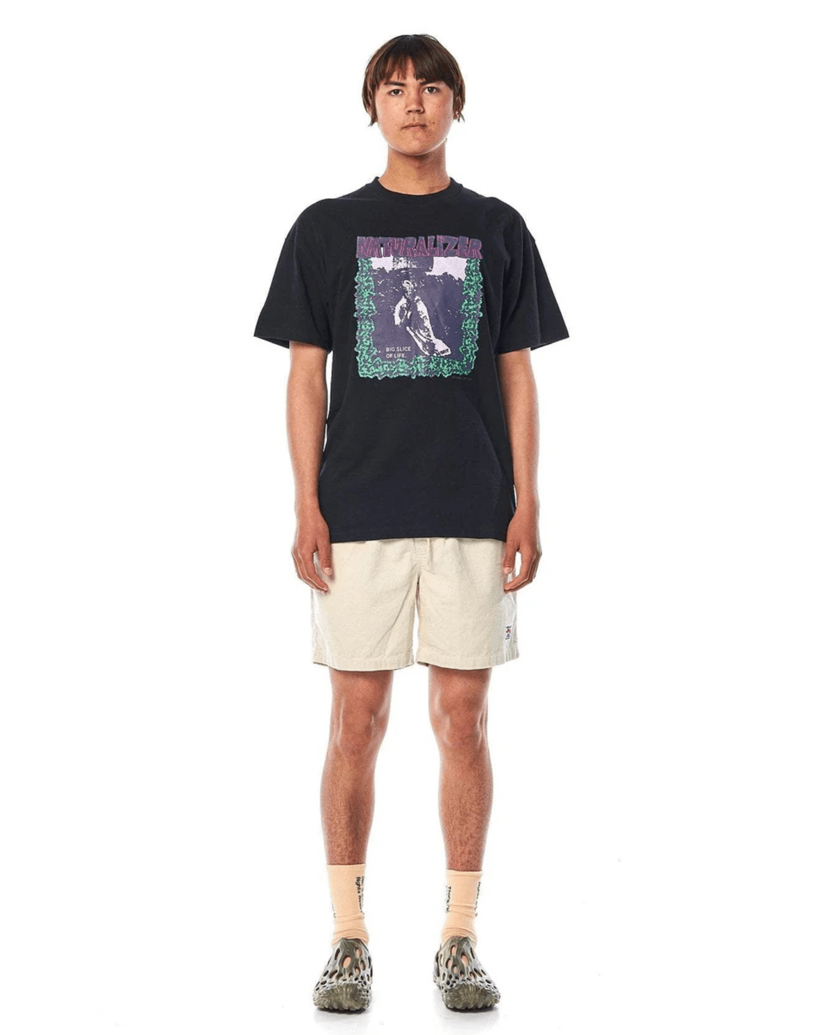 Misfit Mens Naturalizer 50/50 AAA SS Tee - Pitch Black