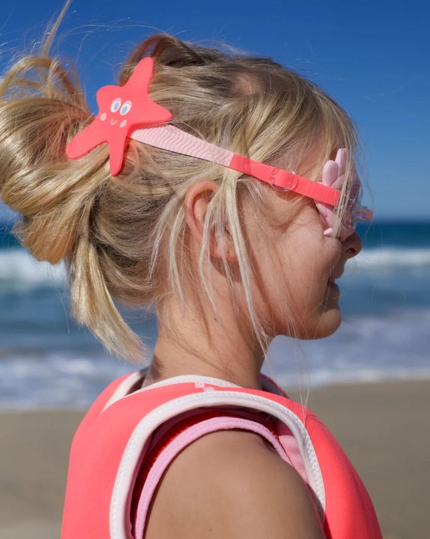 Not specified Melody the Mermaid Mini Swim Goggles Neon Strawberry