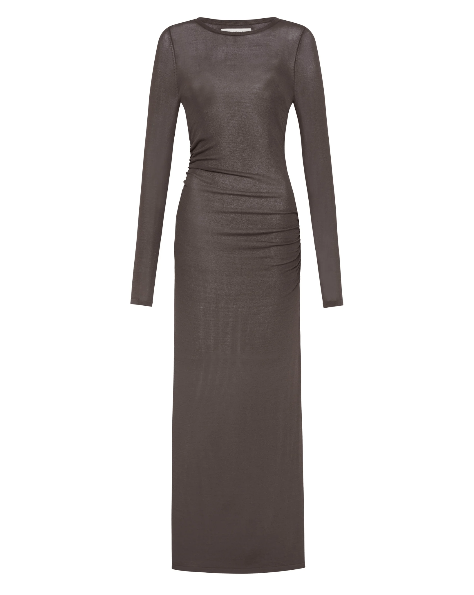 Nude Lucy Womens Evelyn Knit Maxi Dress - Espresso
