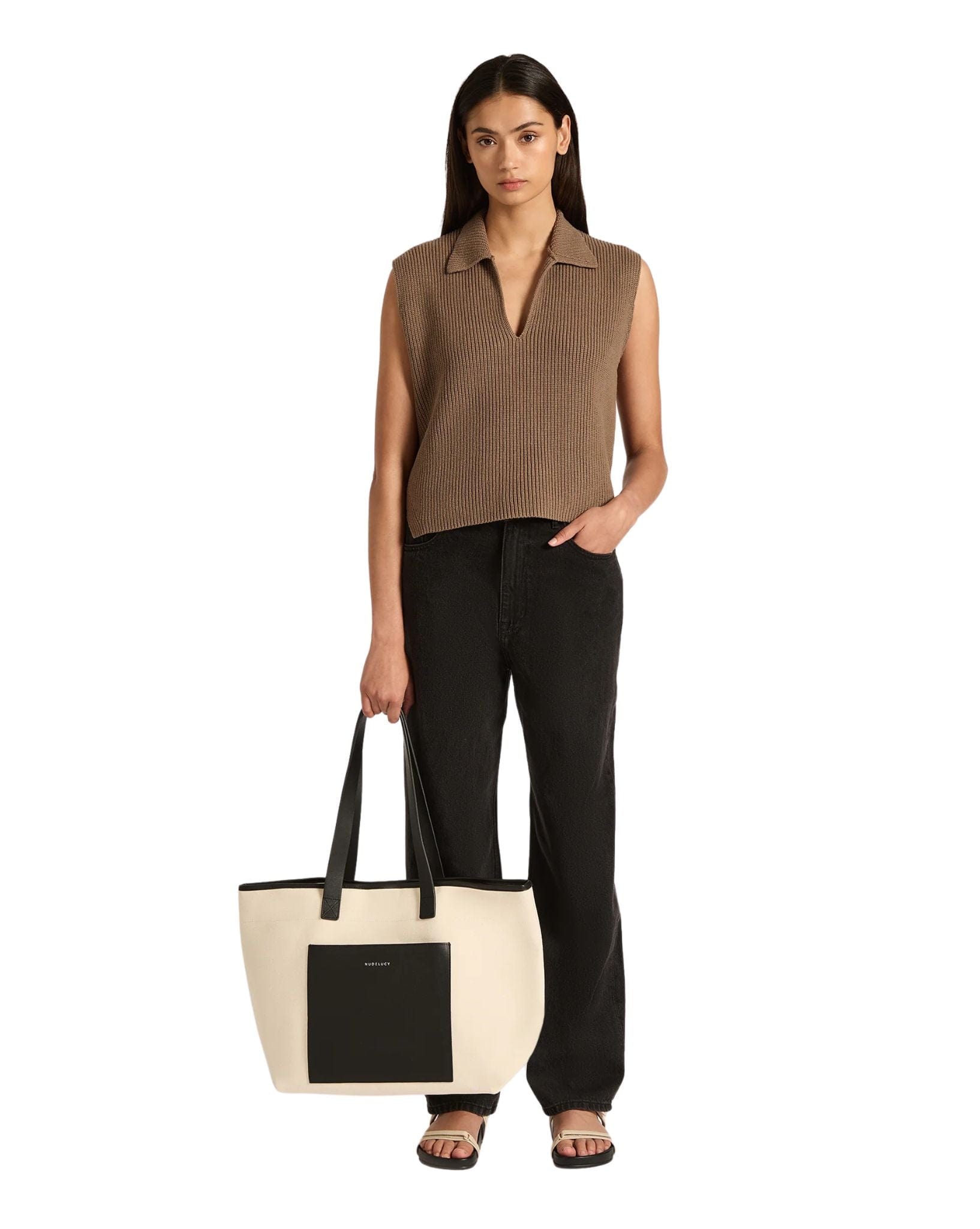 Nude Lucy Womens Nude Organic Tote - Natural