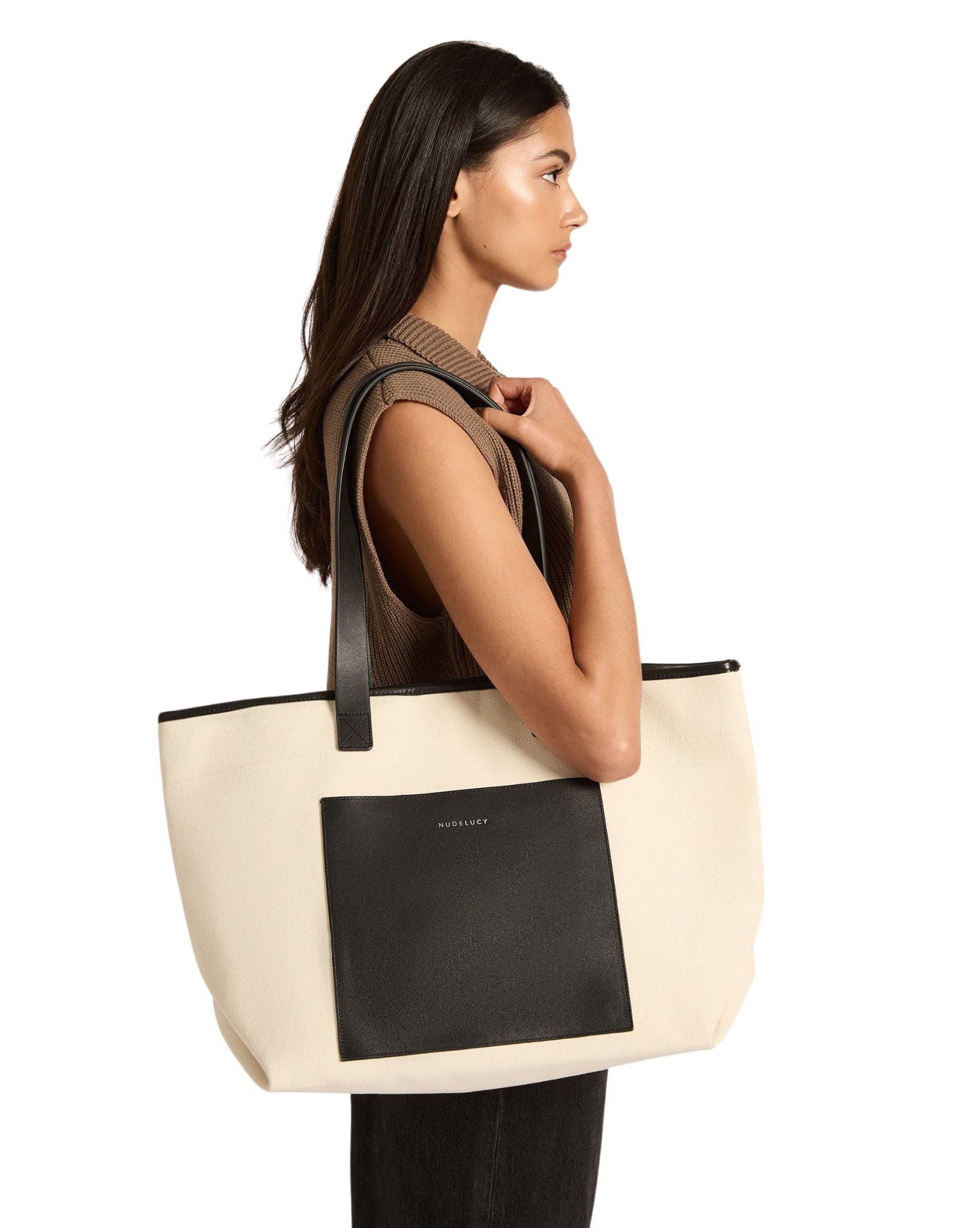 Nude Lucy Womens Nude Organic Tote - Natural