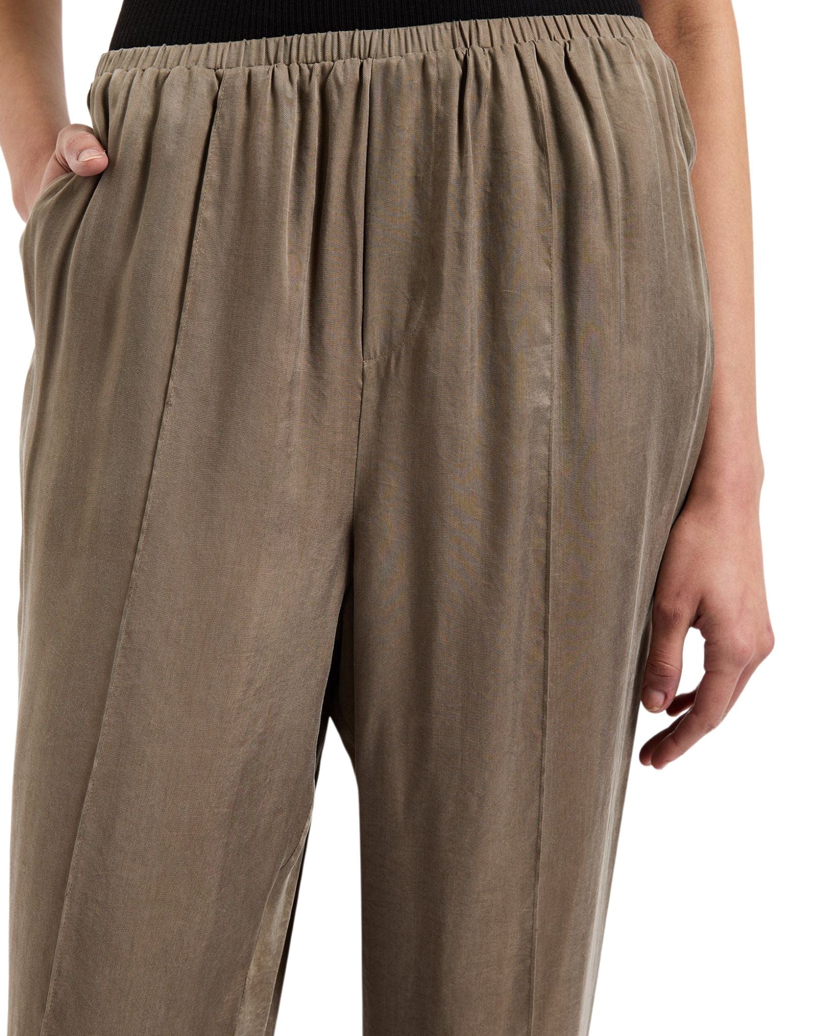 Nude Lucy Womens Seshni Tencel Pant - Chesnut