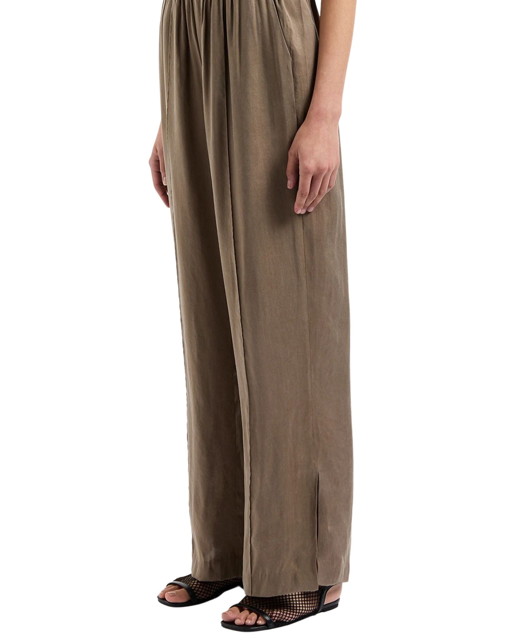 Nude Lucy Womens Seshni Tencel Pant - Chesnut