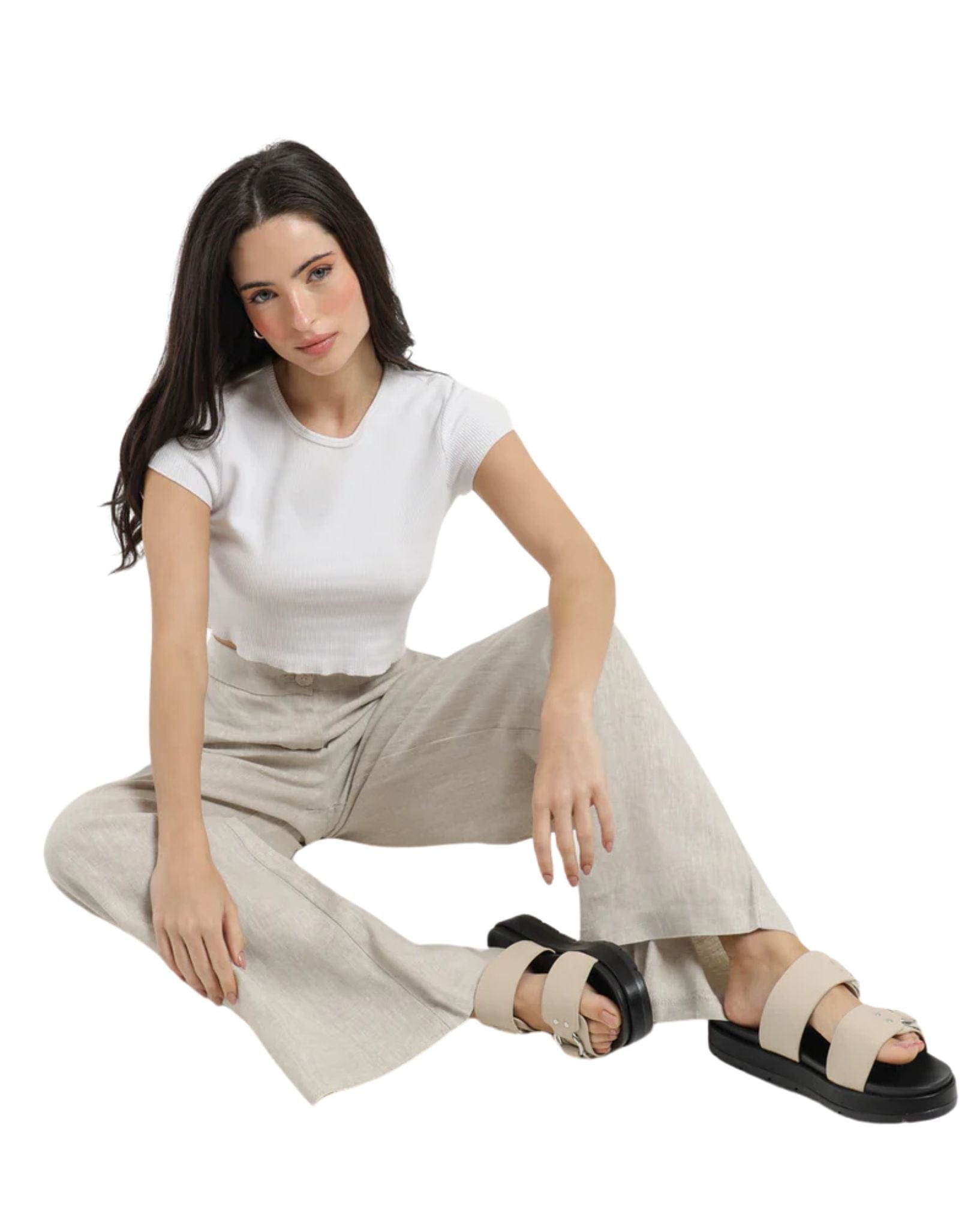 Nude Lucy Womens Sima Linen Pant