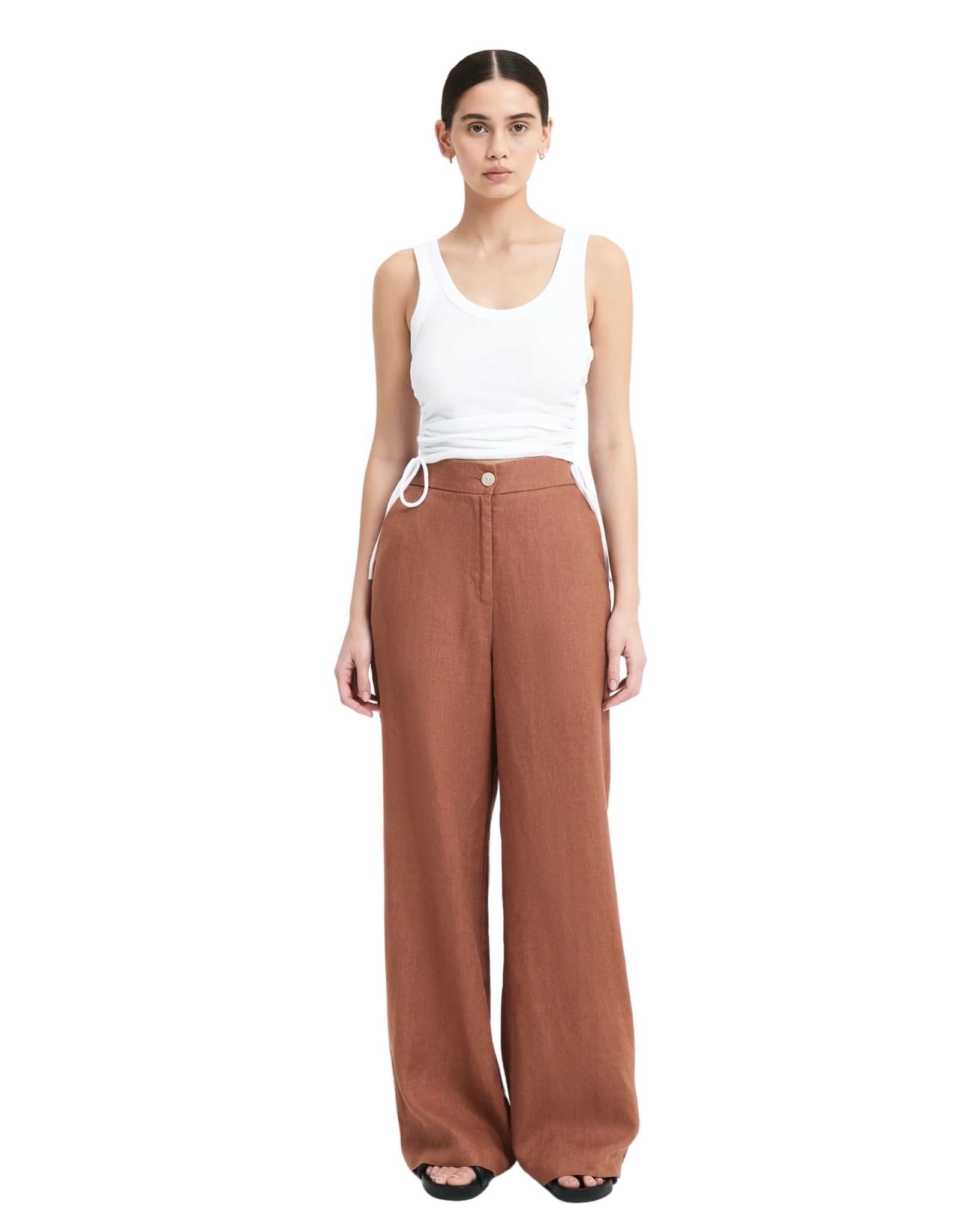 Nude Lucy Womens Sima Linen Pant