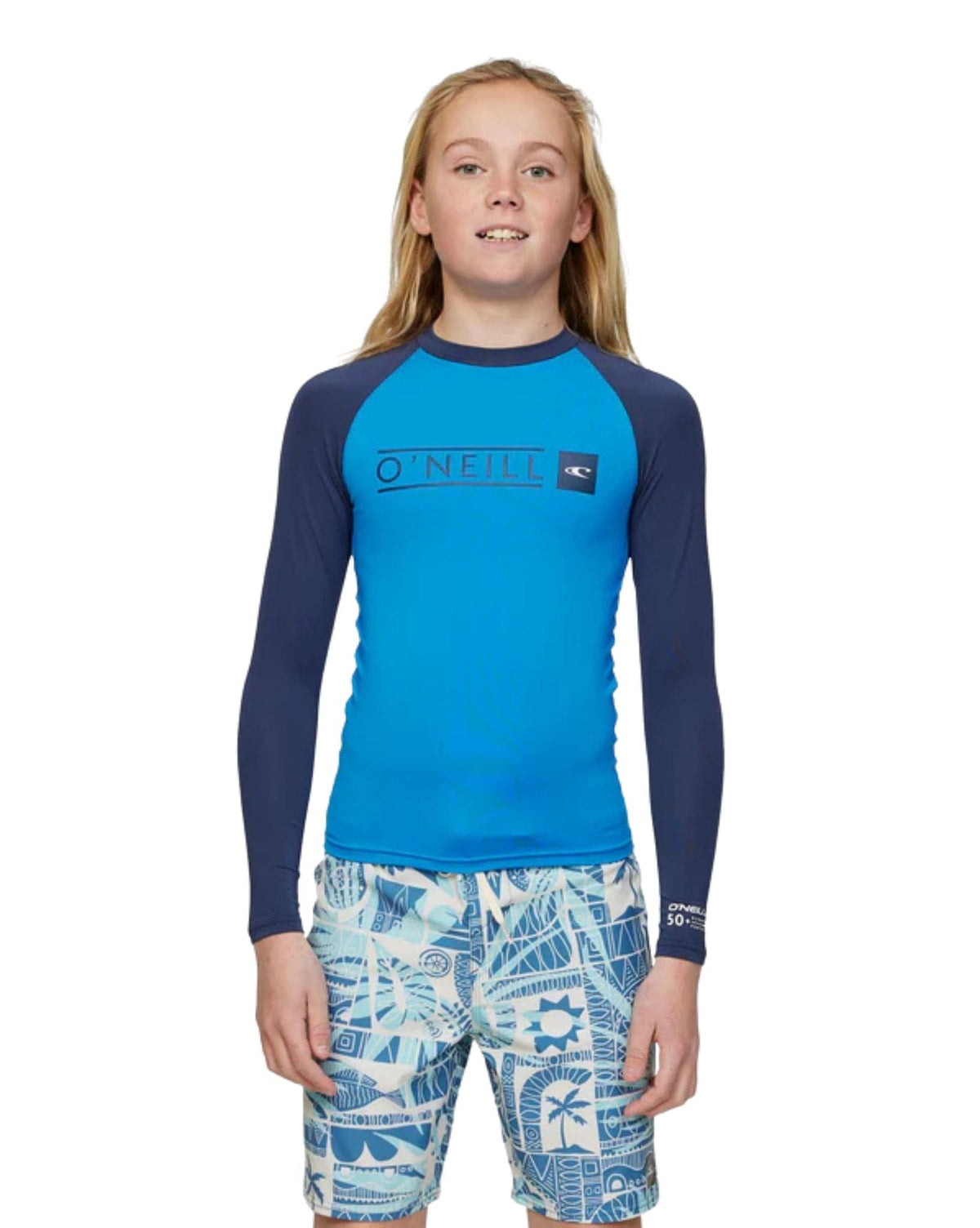O'Neill Boys Reactor Block UV LS Rash Vest