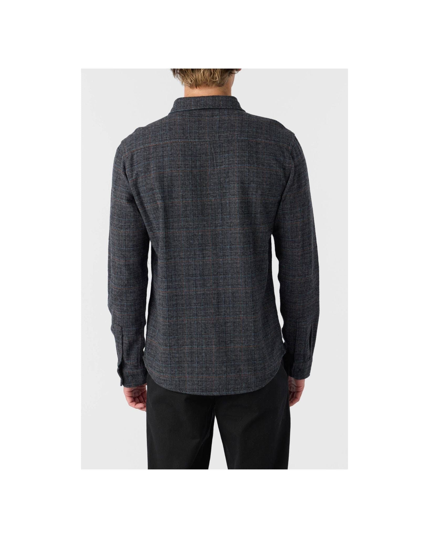 O'Neill Mens Davies Flannel Ls Shirt - Graphite
