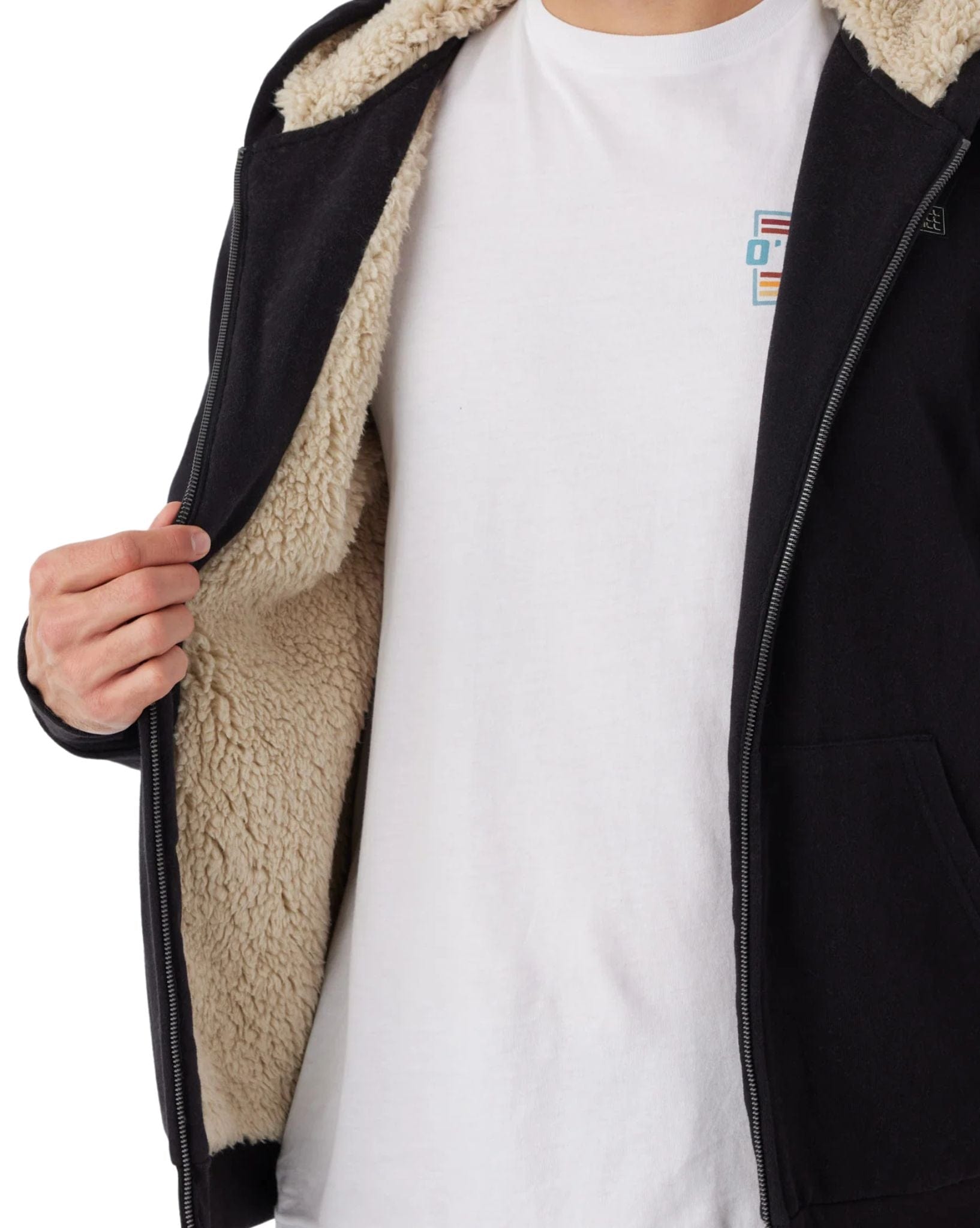 O'Neill Mens Fifty Two Zip Fleece Sherpa