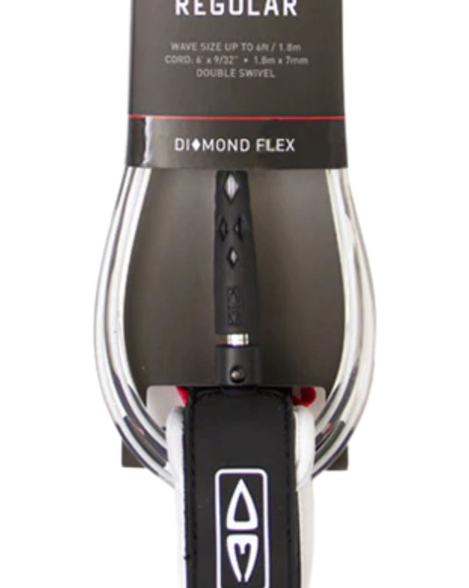 Ocean and Earth 6'0 Regular Moulded Leash - White