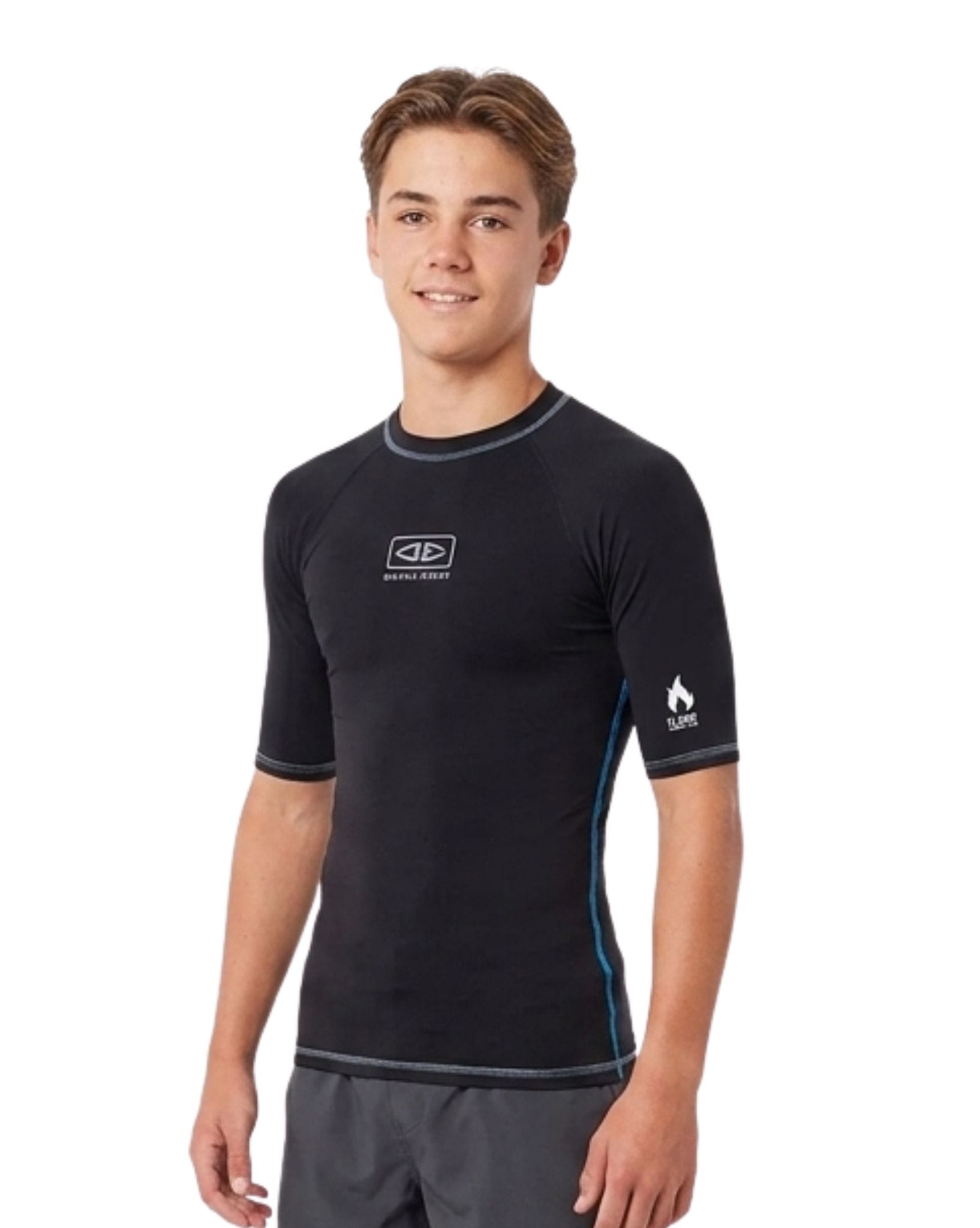 Ocean and Earth Boys Flame Short Sleeve Thermo Skin
