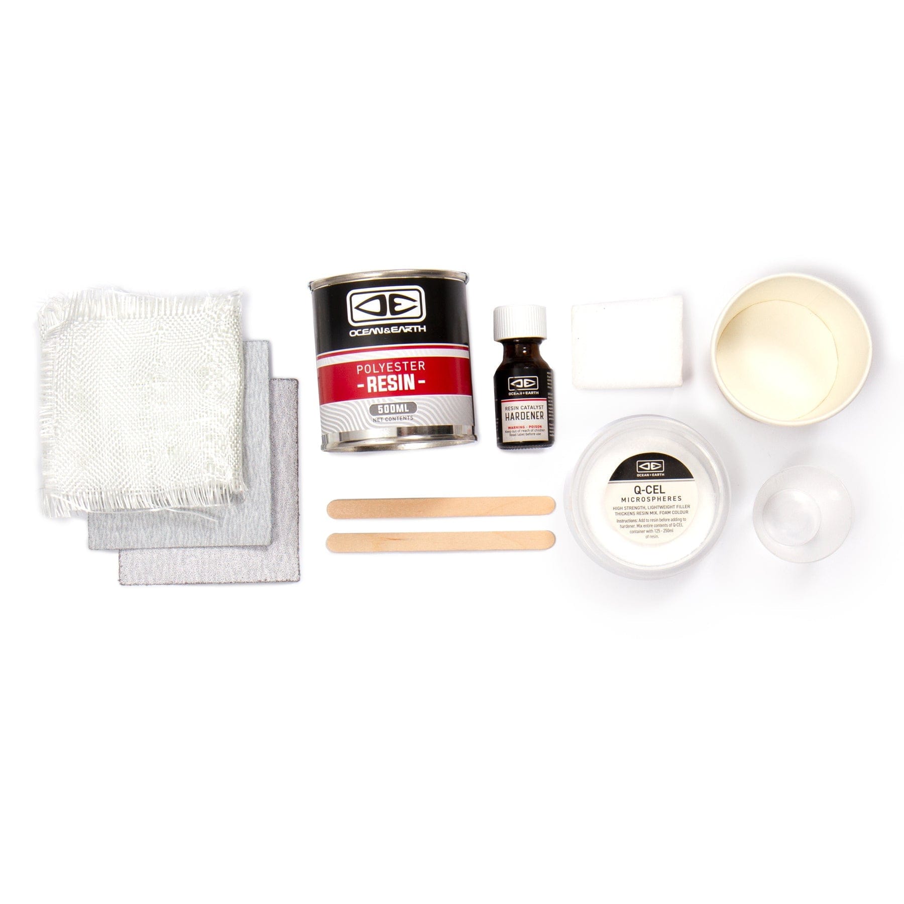 Ocean and Earth Fibreglass Surfboard Repair Kit