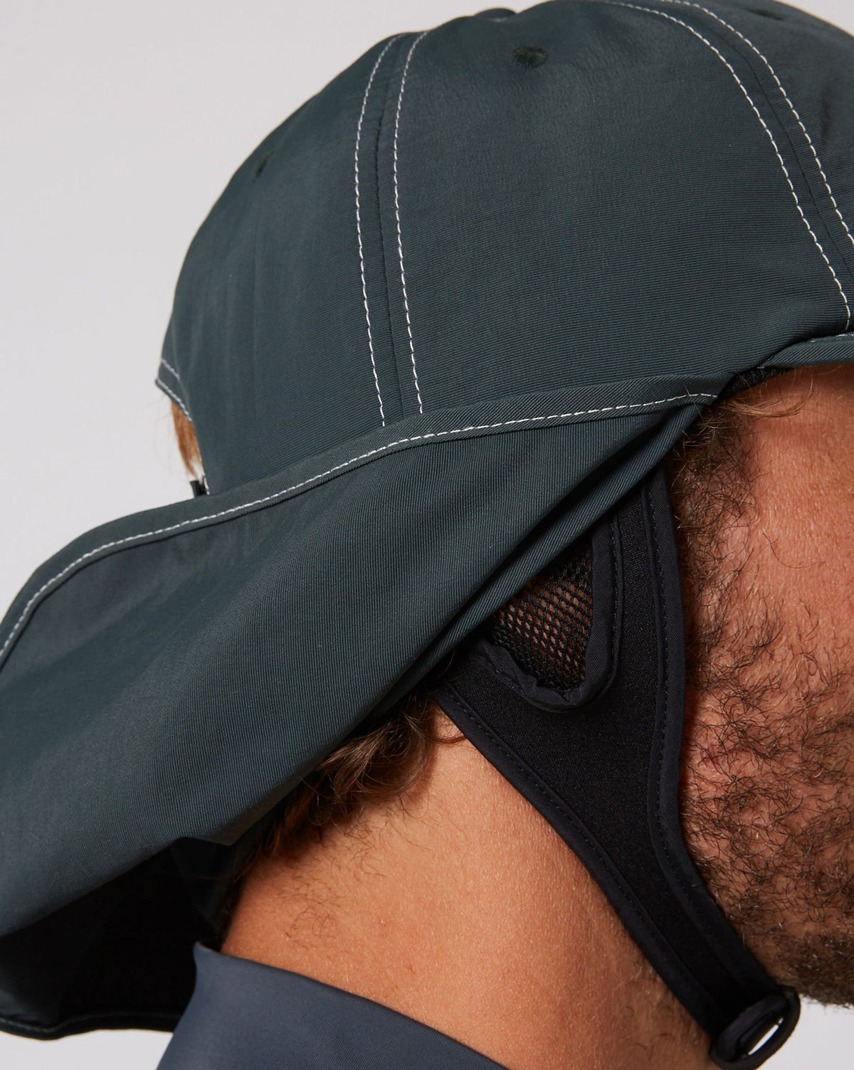 Ocean and Earth G-Land Legionnaire Surf Cap in Forest, photo 14