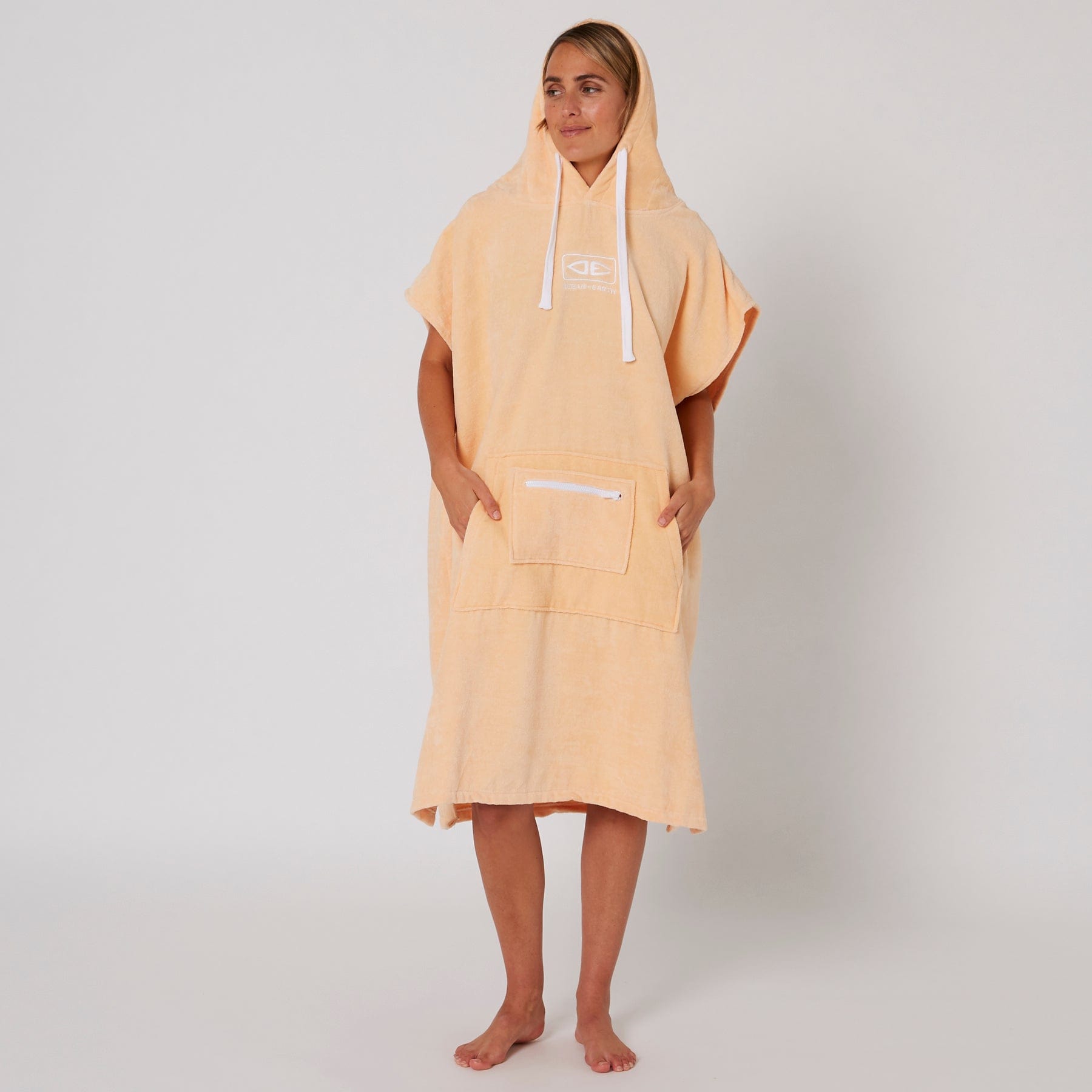 Ocean and Earth Ladies Hooded Poncho
