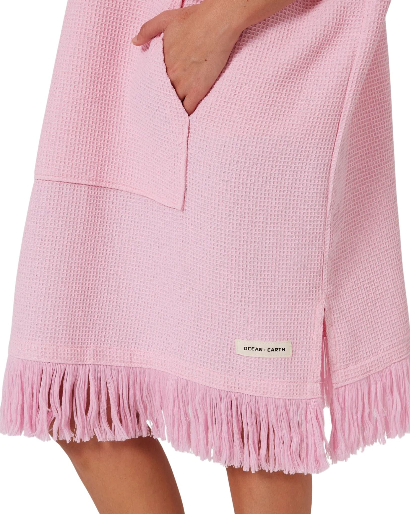 Ocean and Earth Ladies Waffle Poncho