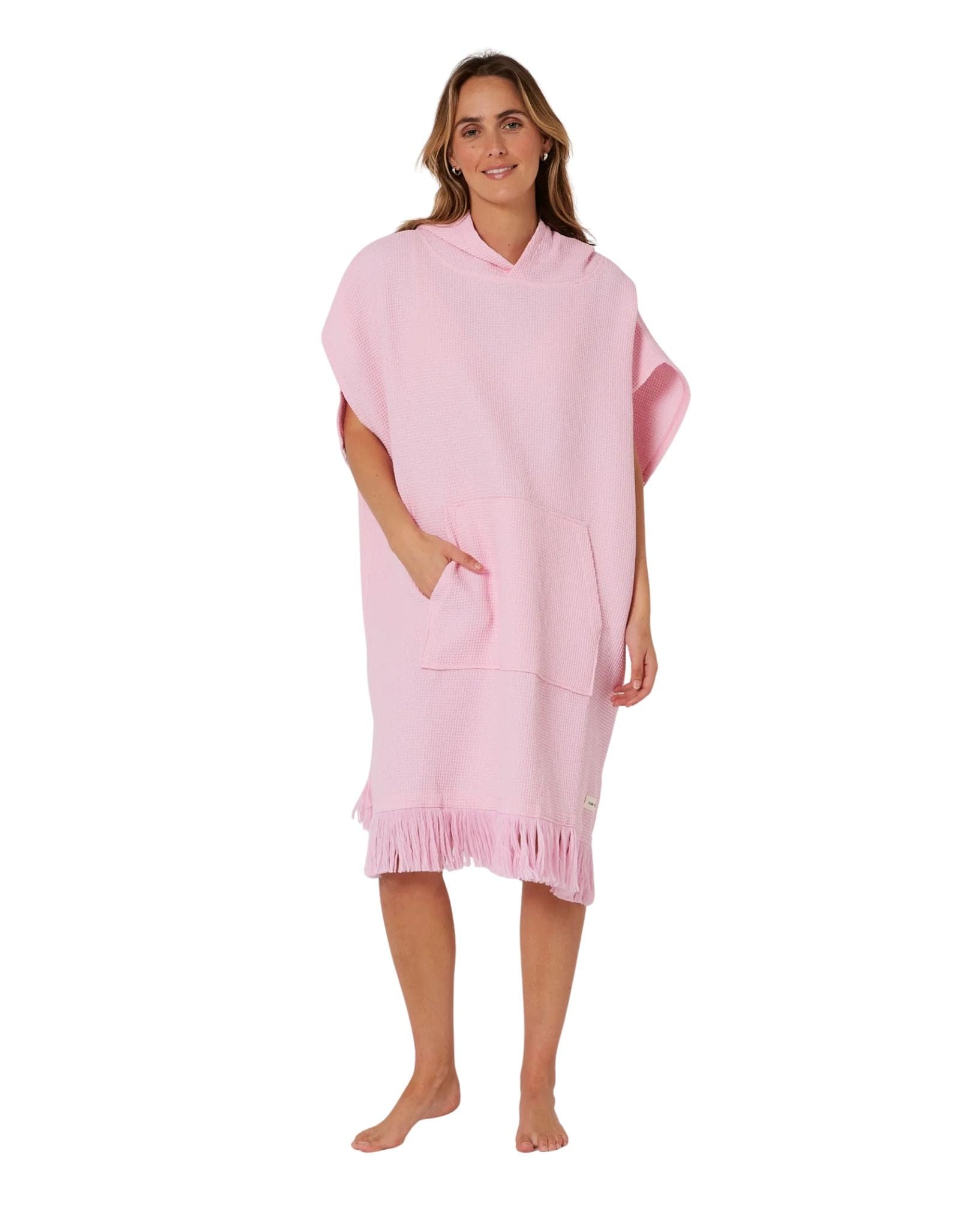 Ocean and Earth Ladies Waffle Poncho