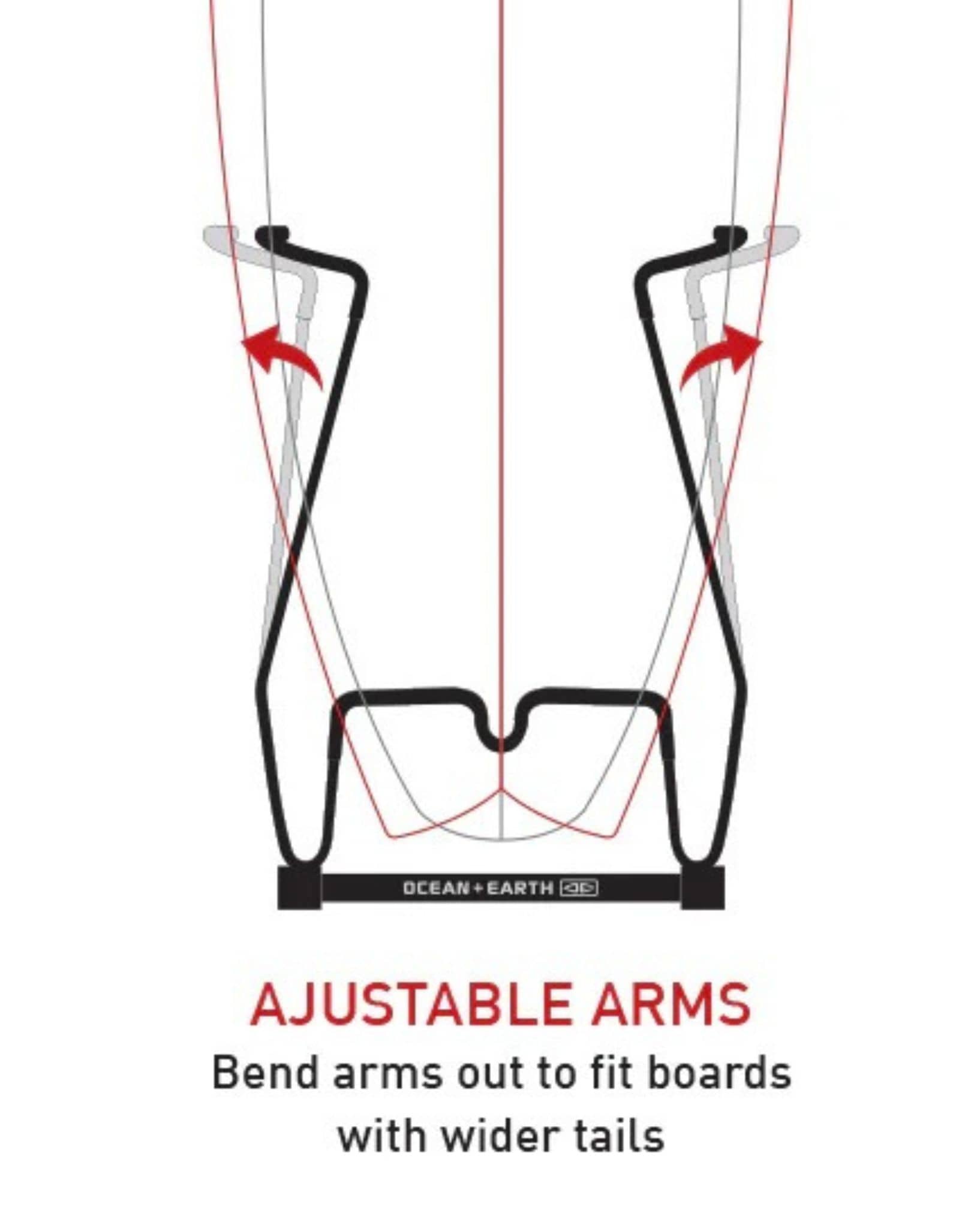 Ocean and Earth Single Vertical Surfboard Display Rack