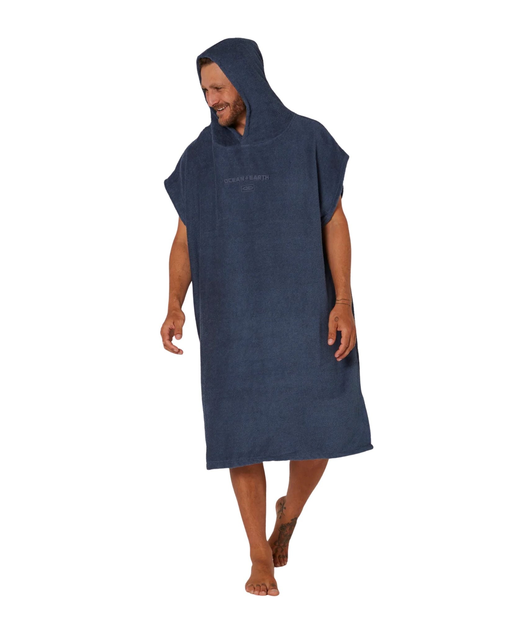 Ocean and Earth Terry Hooded Poncho
