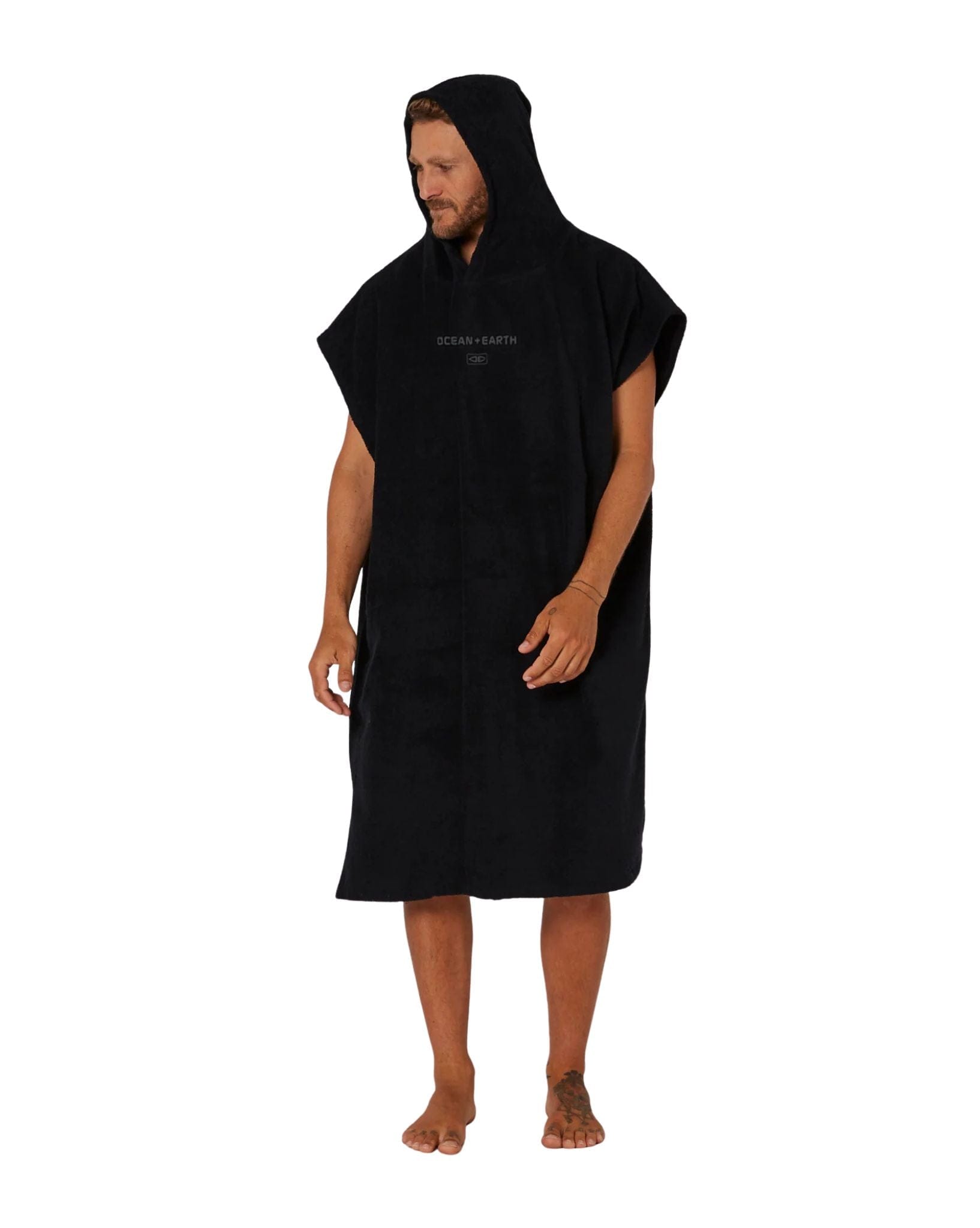 Ocean and Earth Terry Hooded Poncho