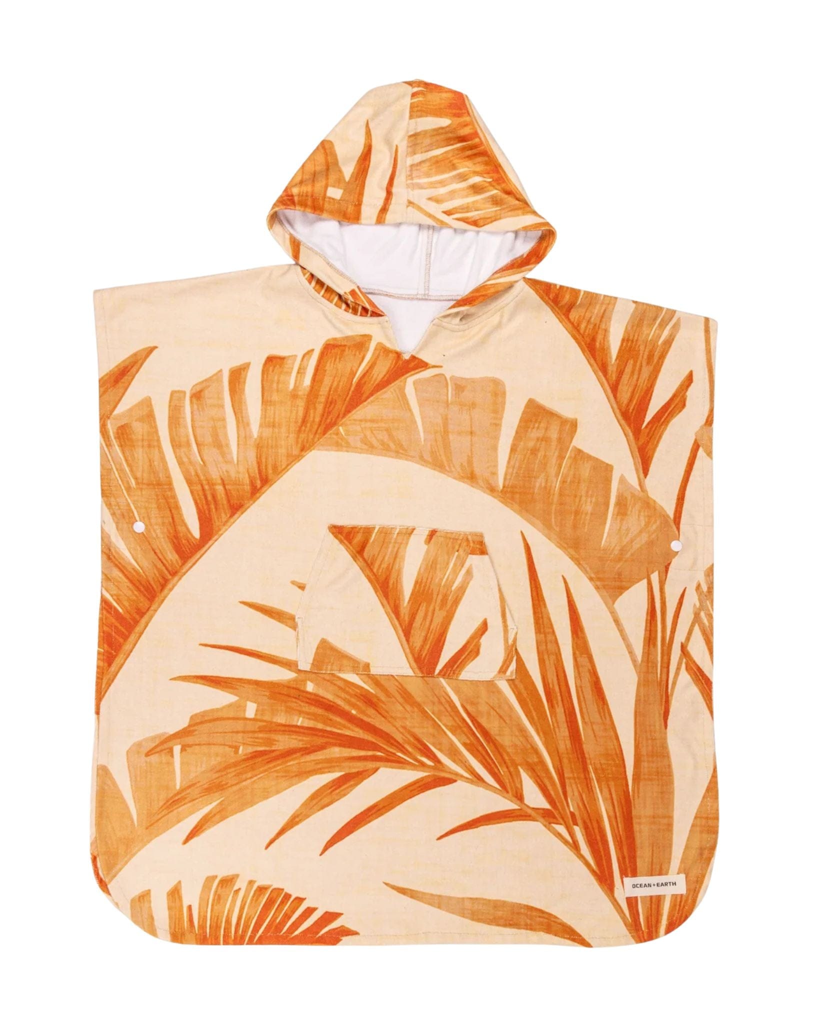 Ocean and Earth Toddlers Palm Hooded Poncho