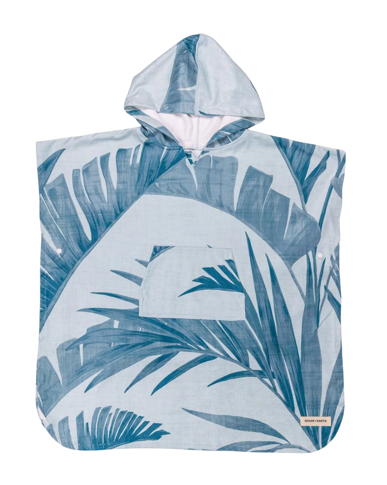 Ocean and Earth Toddlers Palm Hooded Poncho