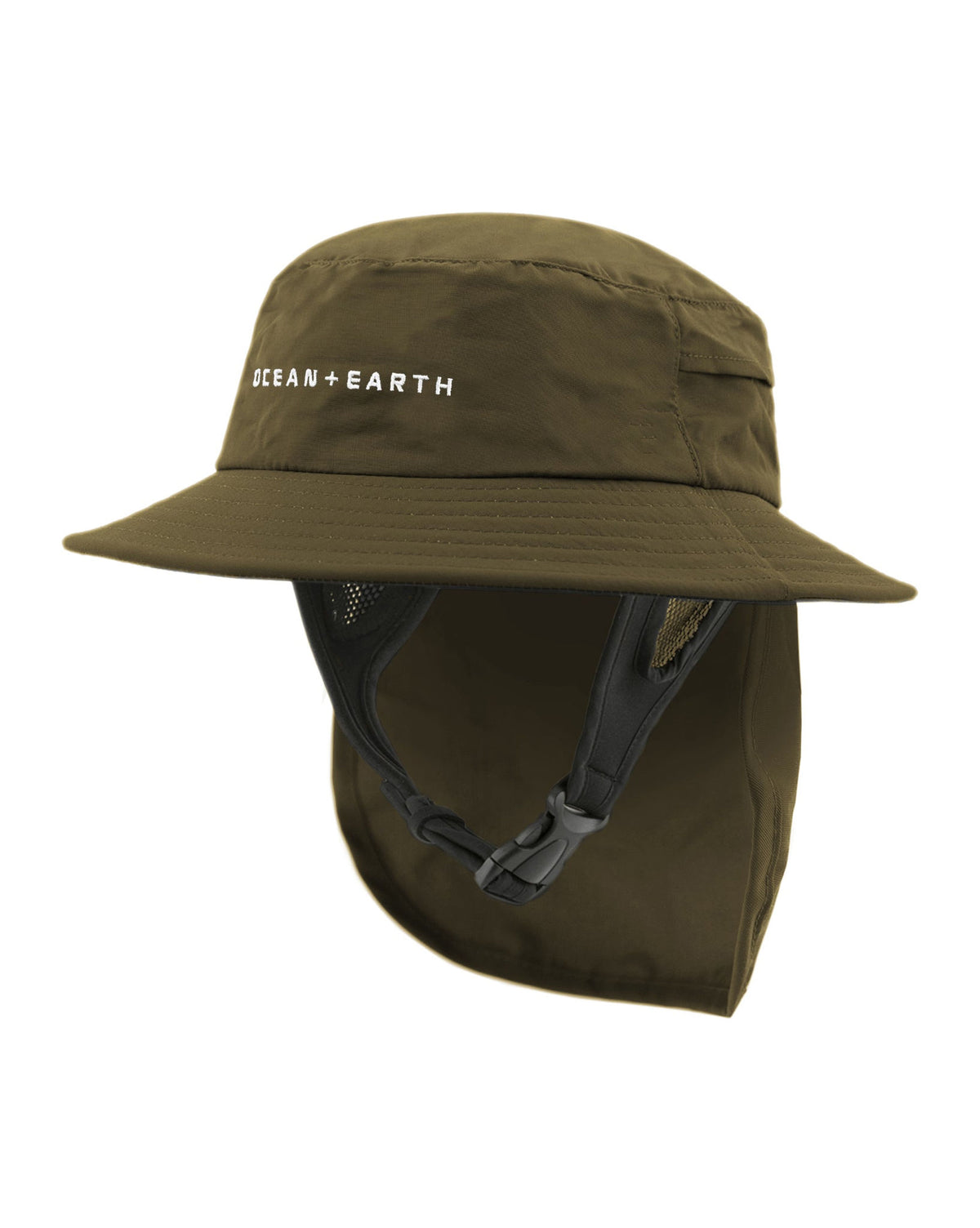 Ocean and Earth Youth Bingin Soft Peak Surf Hat in Olive