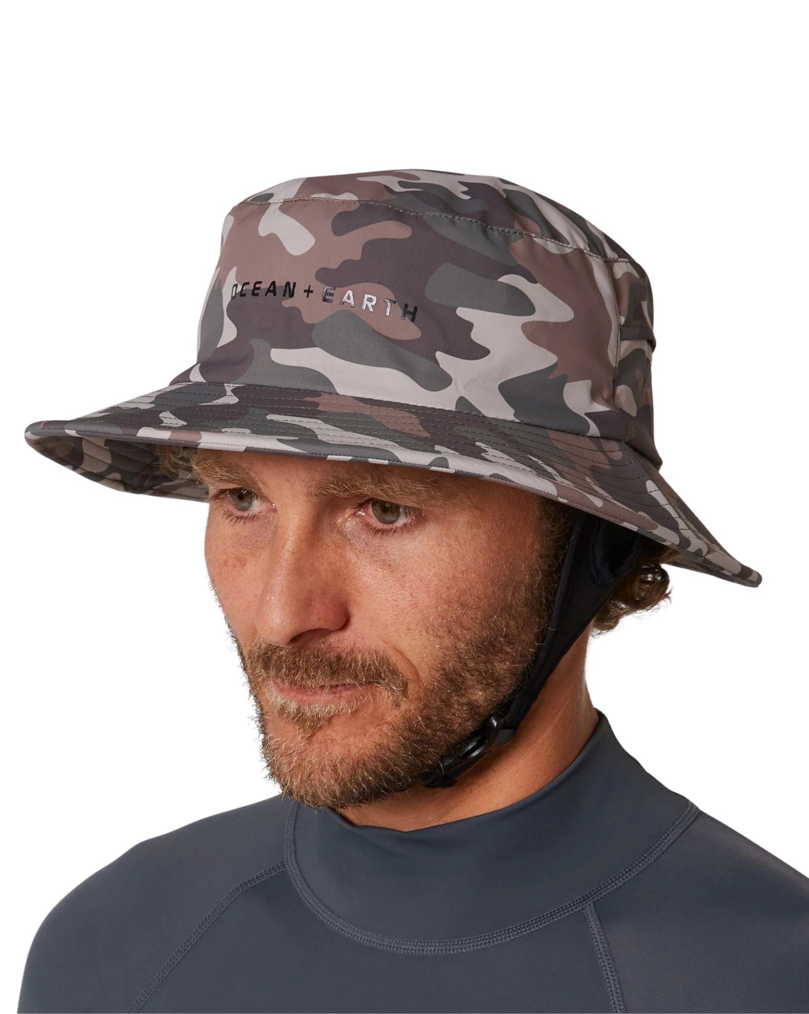 Ocean & Earth Mens Bingin LW Soft Peak Surf Hat - Camo