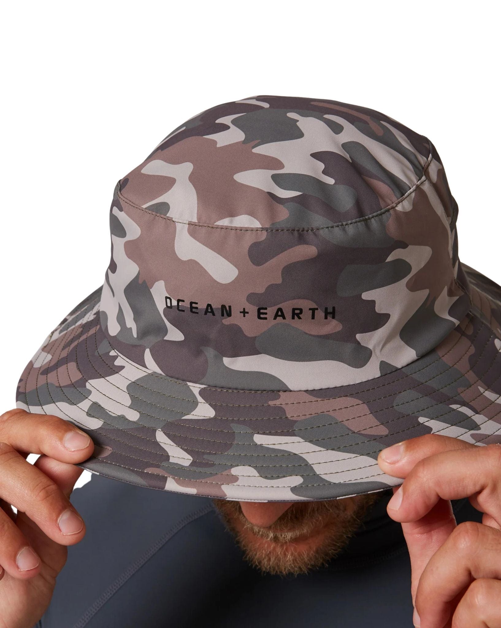 Ocean & Earth Mens Bingin LW Soft Peak Surf Hat - Camo