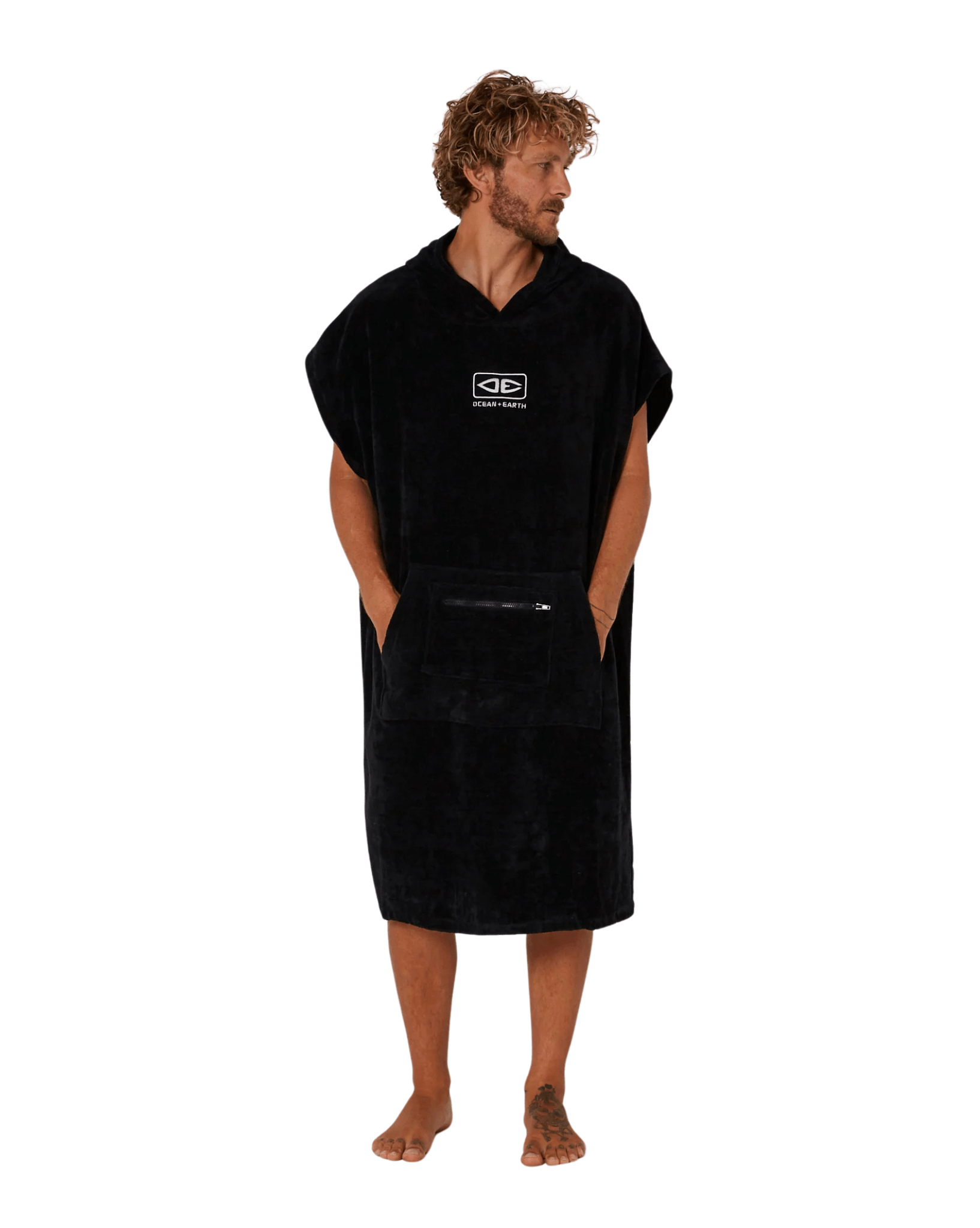 Ocean & Earth Mens Corp Hooded Poncho
