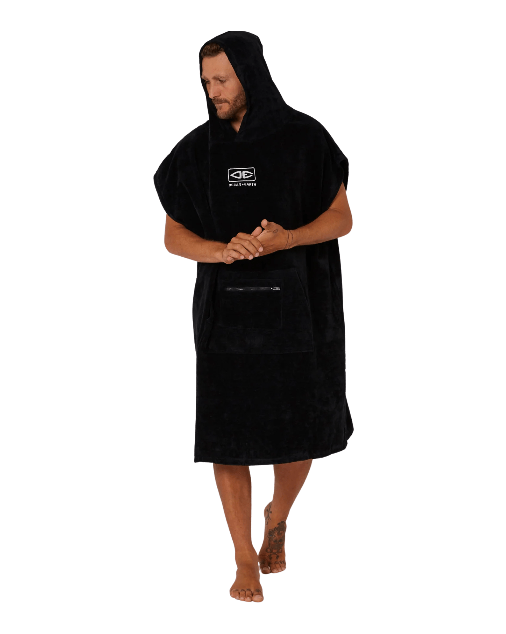 Ocean & Earth Mens Corp Hooded Poncho