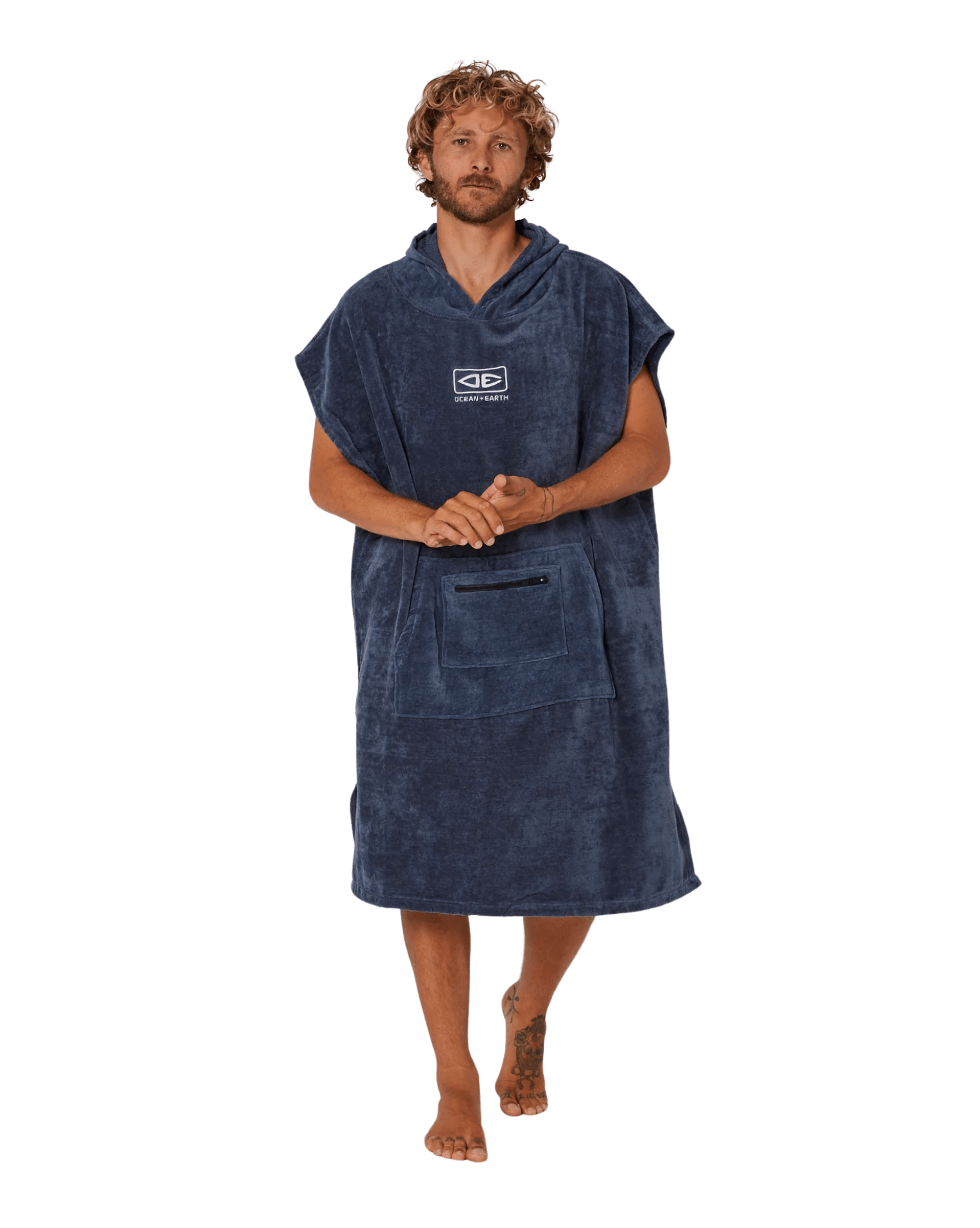 Ocean & Earth Mens Corp Hooded Poncho