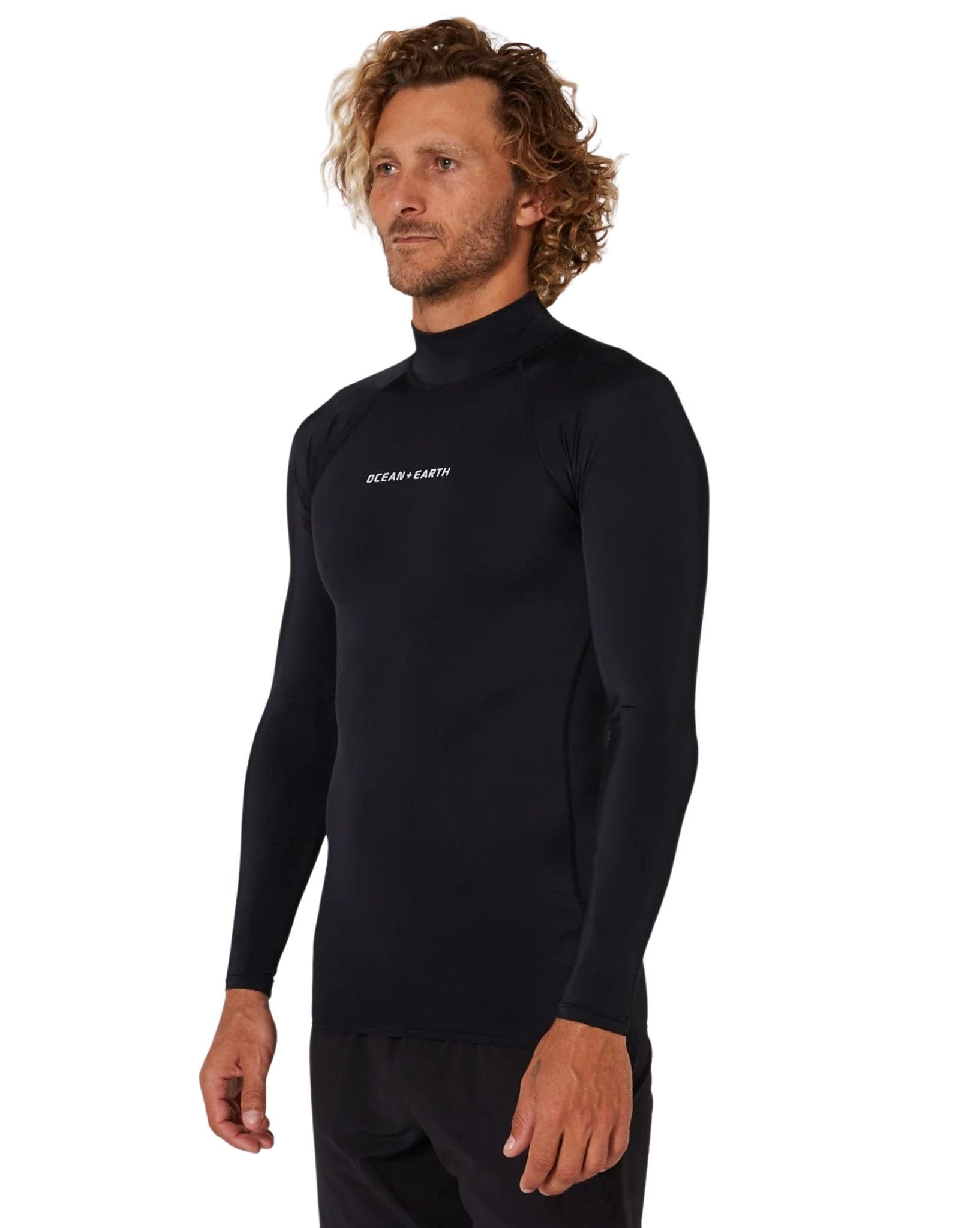 Ocean & Earth Mens Script LS Rash Shirt