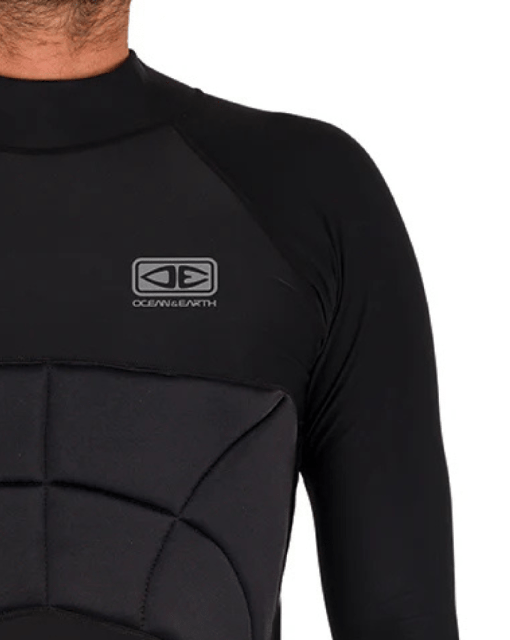 Ocean & Earth Rib Guard Padded Long Sleeve - Black S