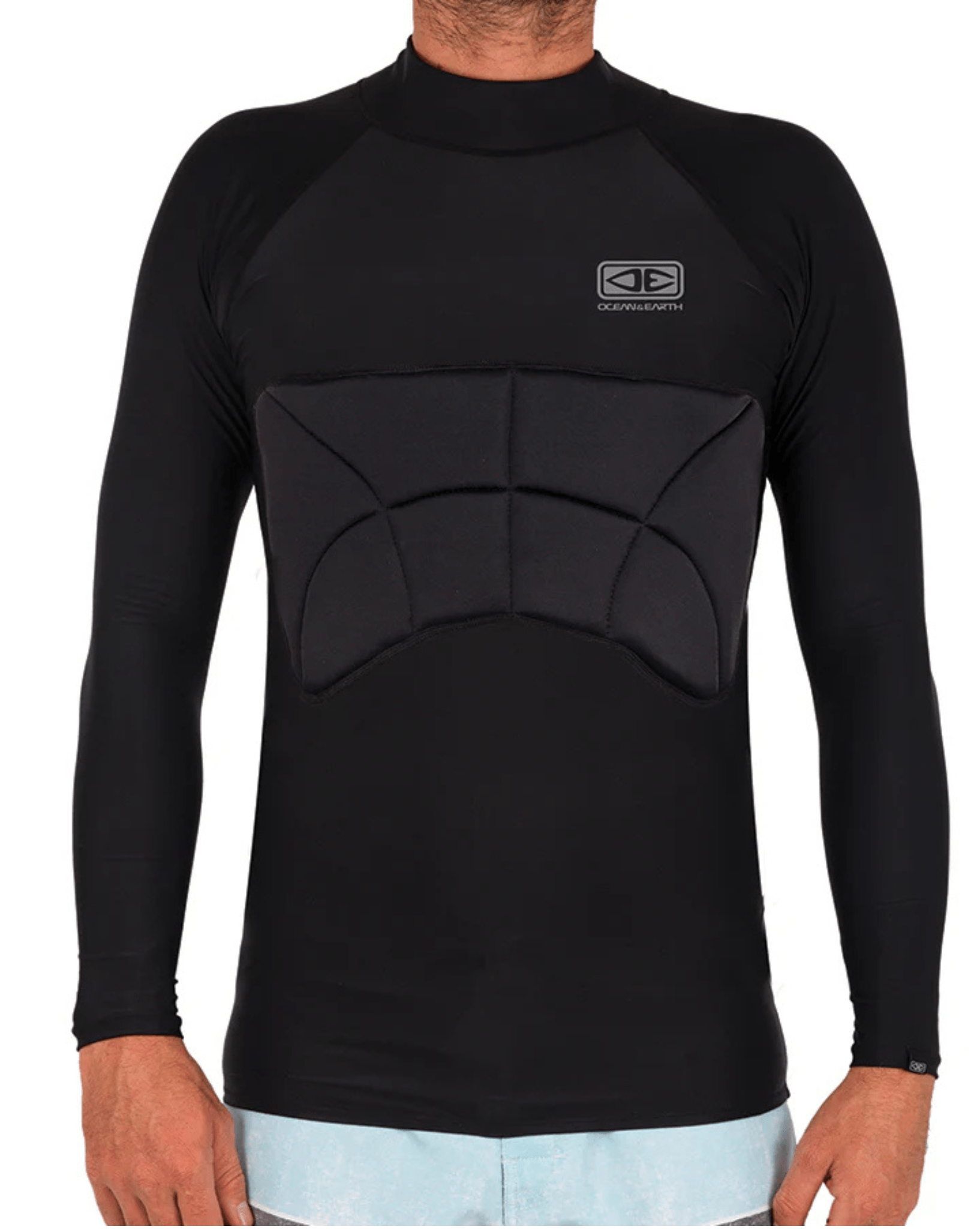 Ocean & Earth Rib Guard Padded Long Sleeve - Black S