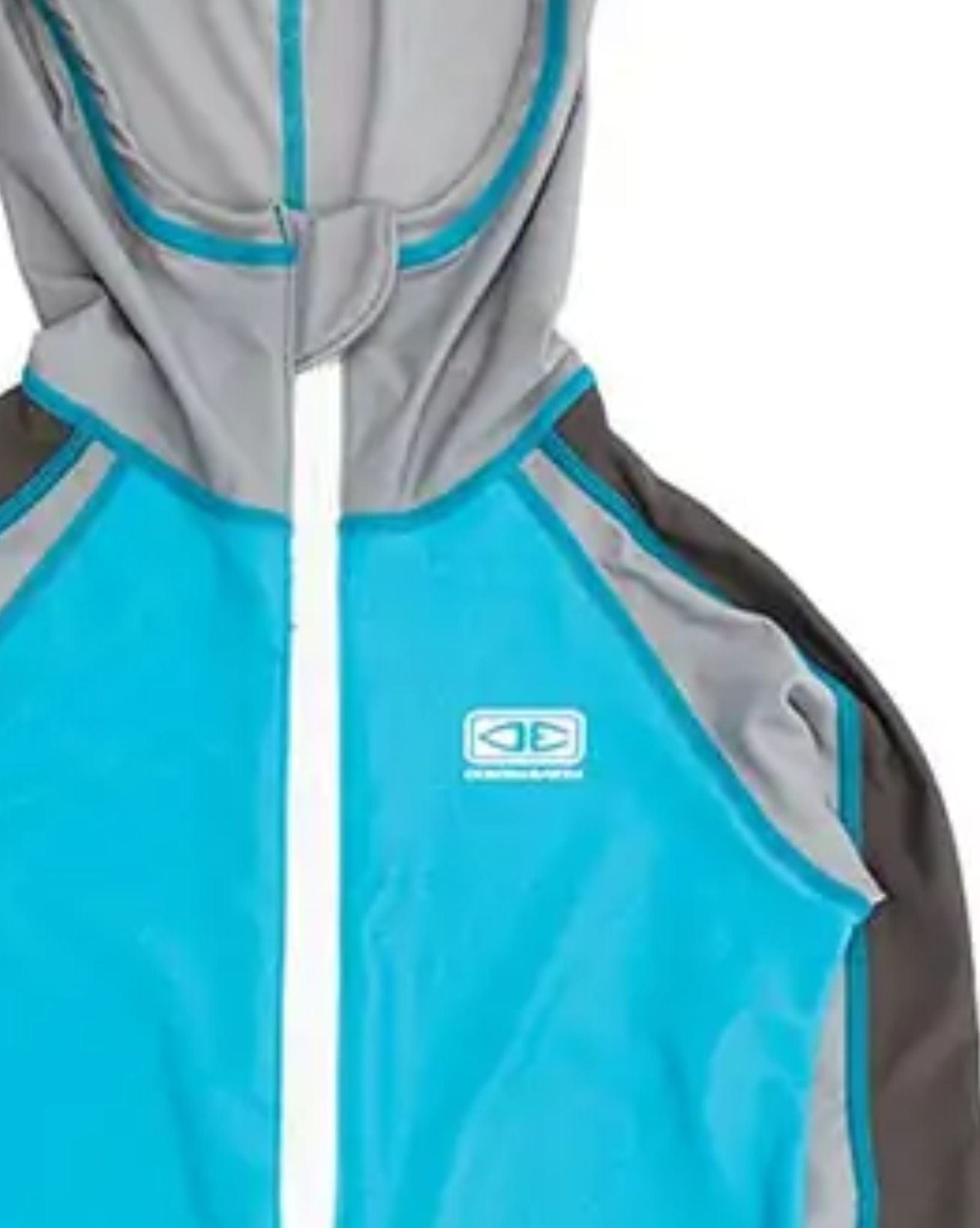 Ocean & Earth Toddler LS Zip Front Hoodie Sun Top - Blue 2