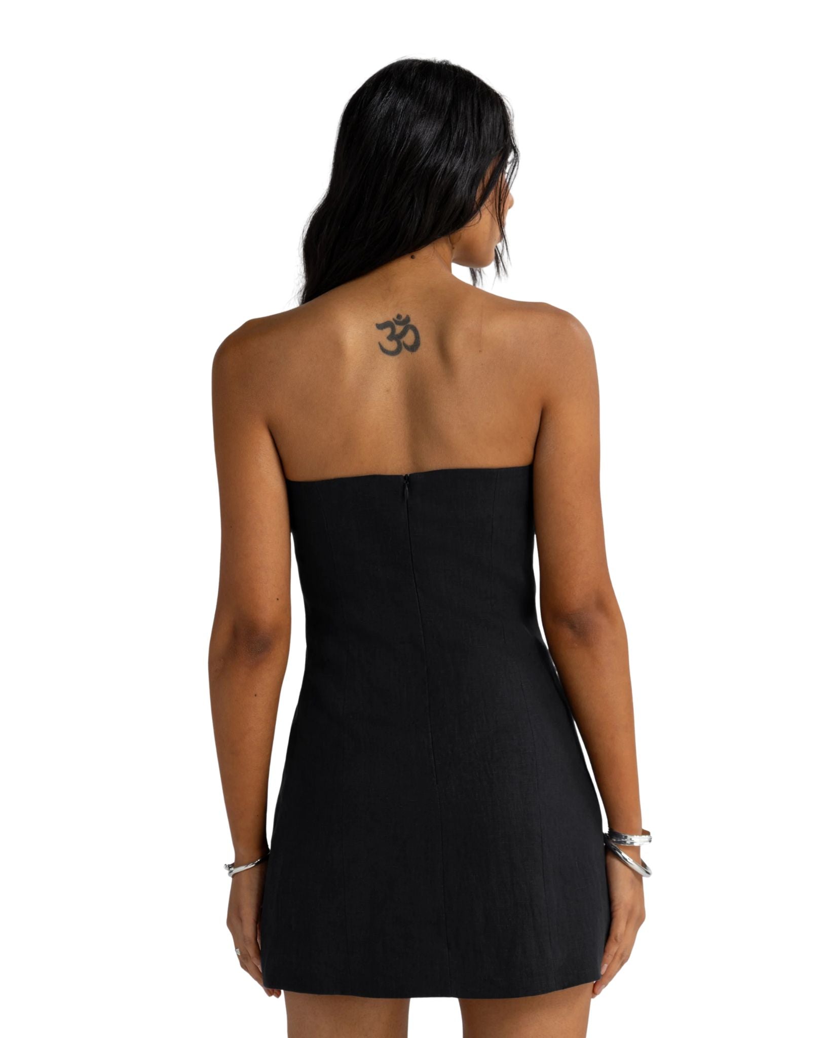 ORTC Savannah Linen Strapless Mini Dress