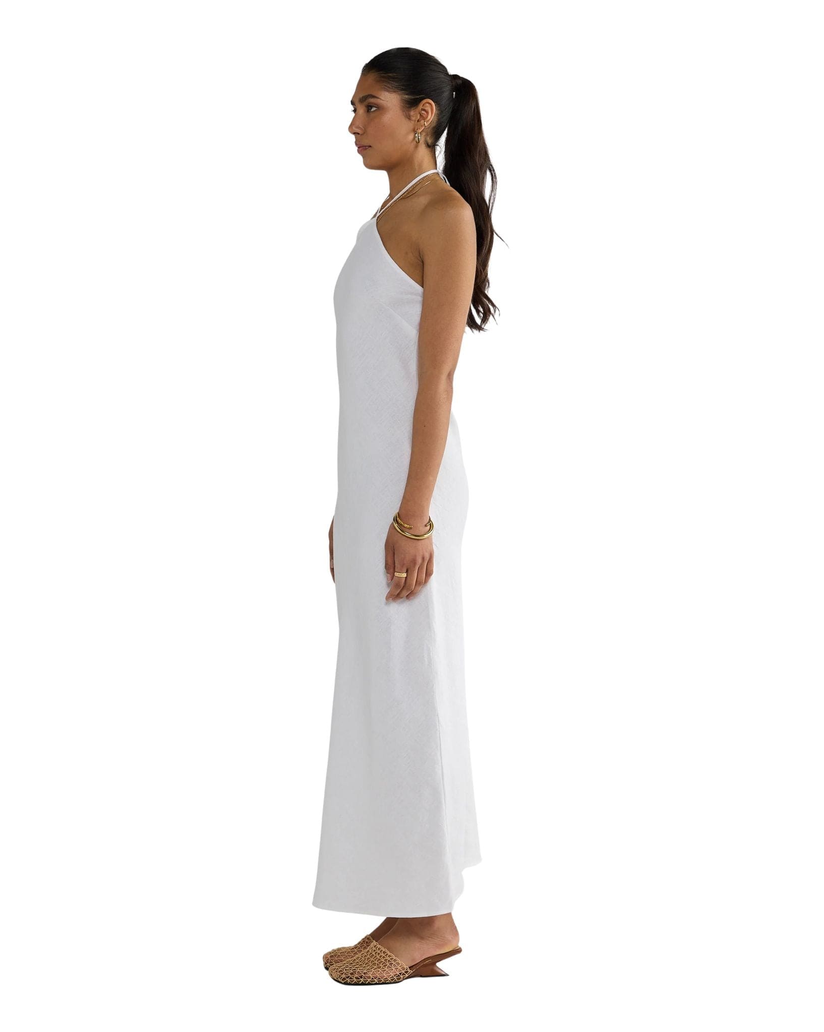 ORTC Zia Linen Bias Cut Dress