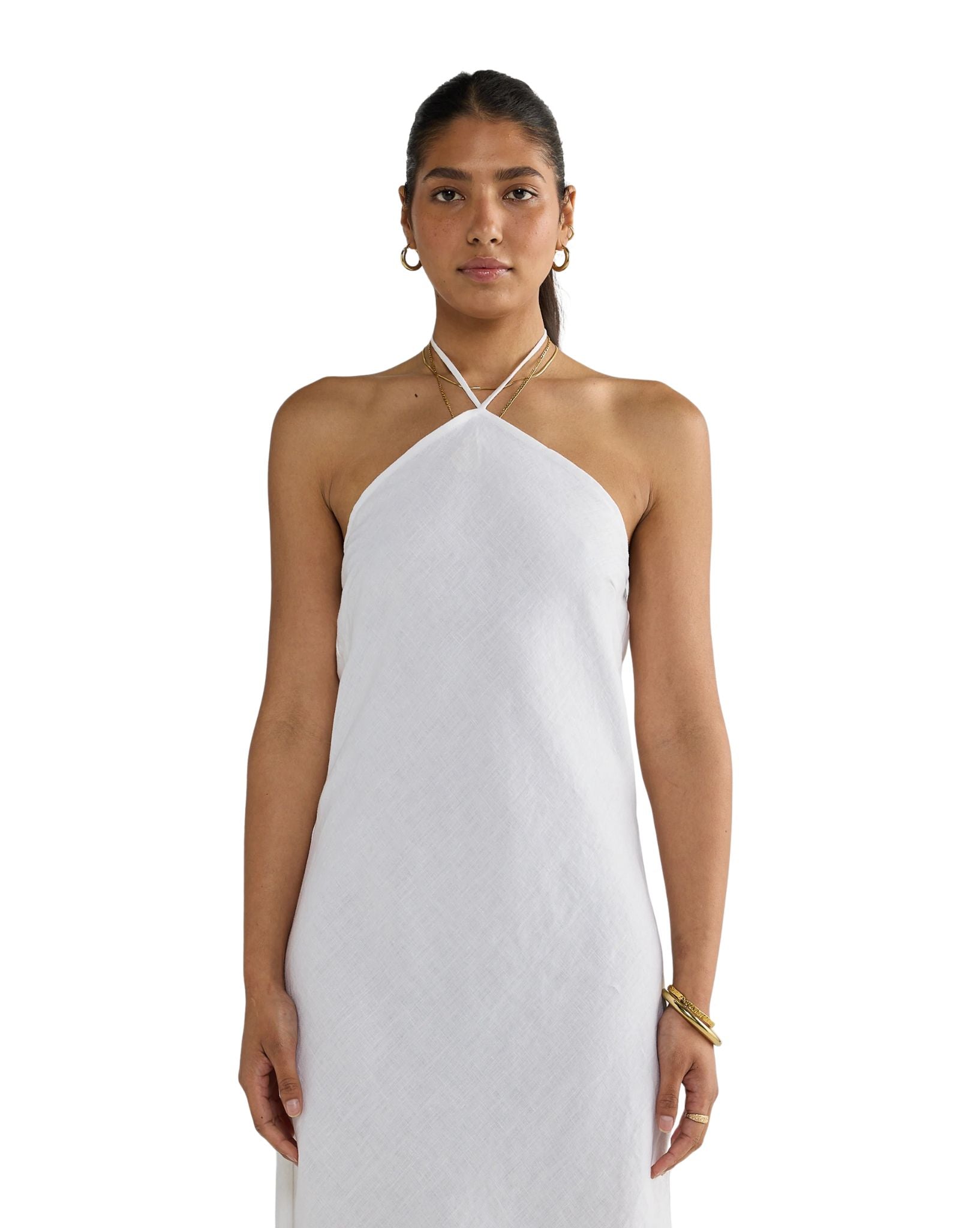 ORTC Zia Linen Bias Cut Dress