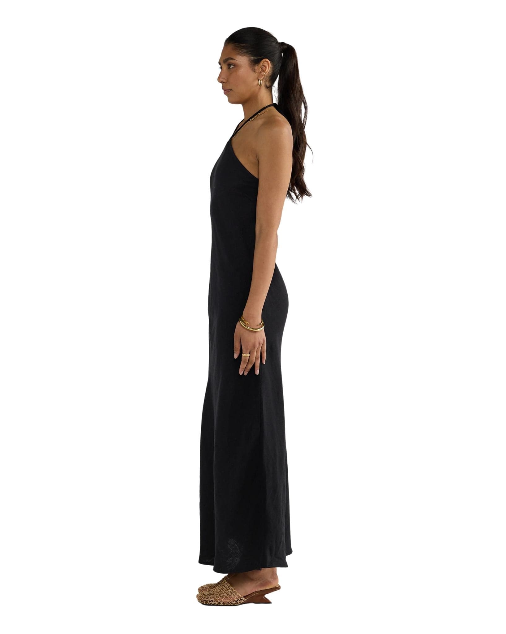 ORTC Zia Linen Bias Cut Dress