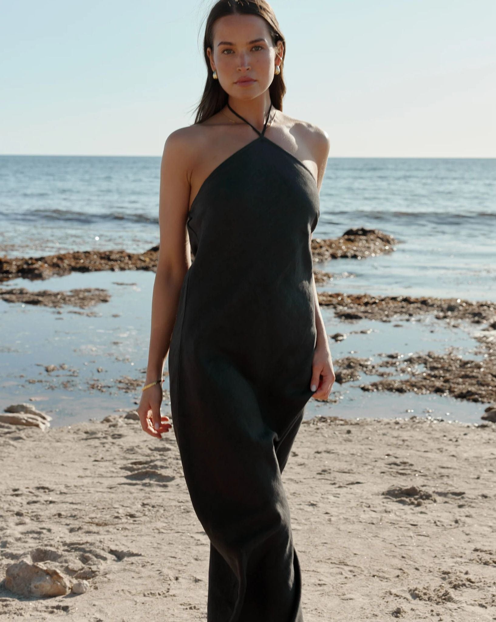 ORTC Zia Linen Bias Cut Dress