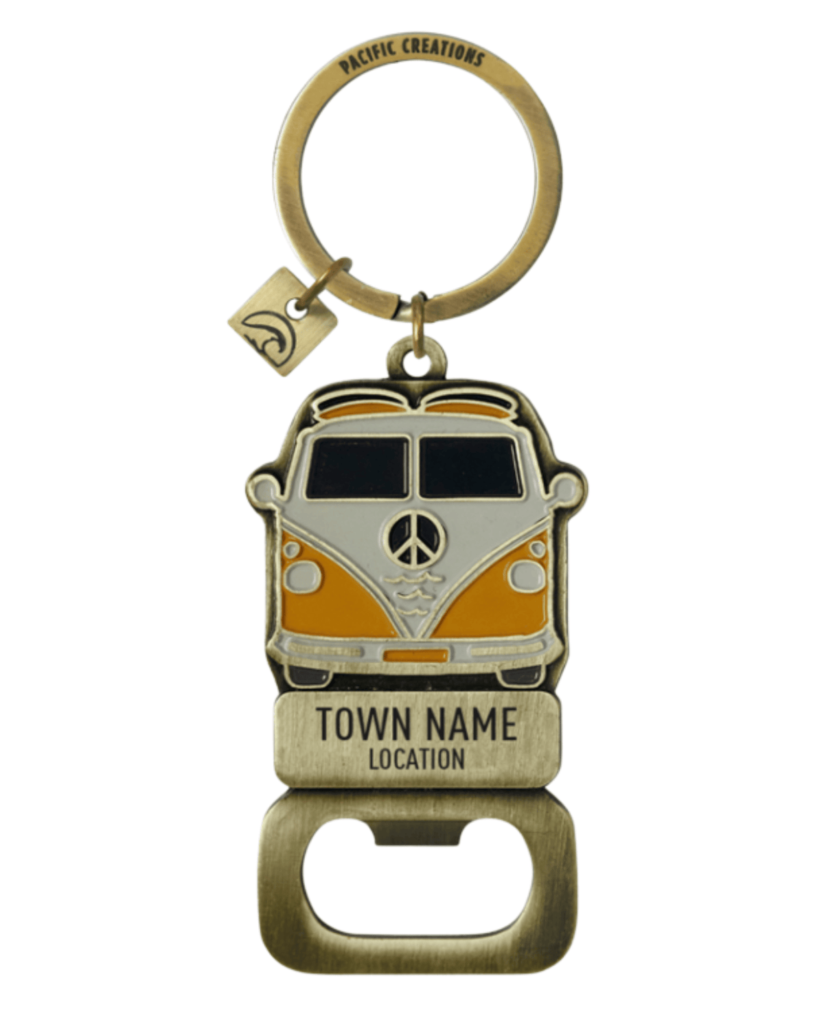 Pacific Creations Gerringong - Kombi - Mens Keyring - Tan