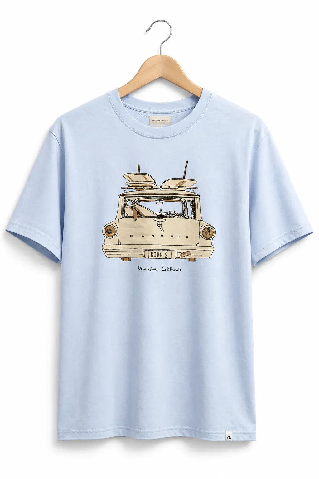 Pacific Creations Mens Beach Wagon Mens T - Cloud Blue