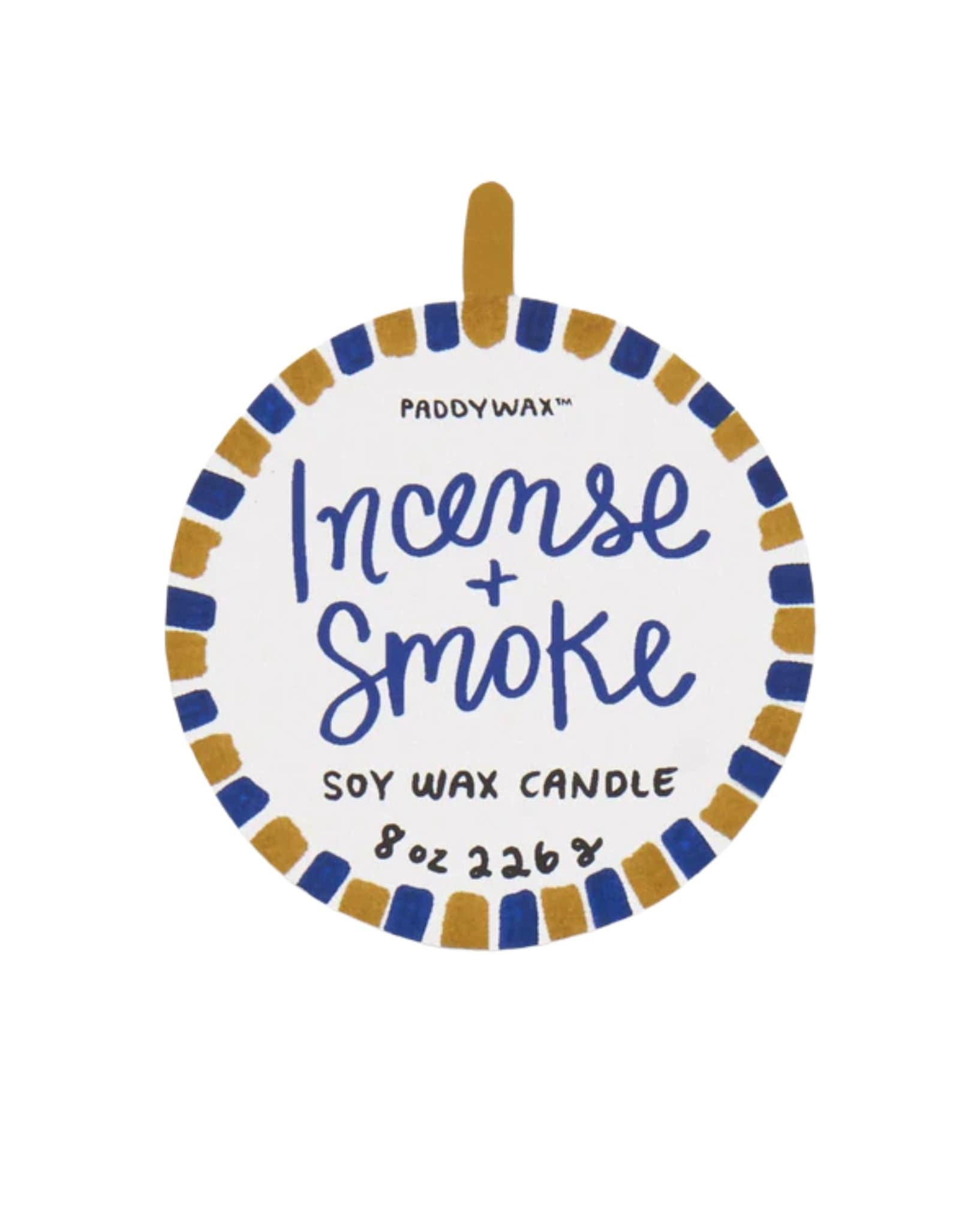Paddywax Adopo 8 oz./226g Eye Ceramic Candle - Incense & Smoke Boxed