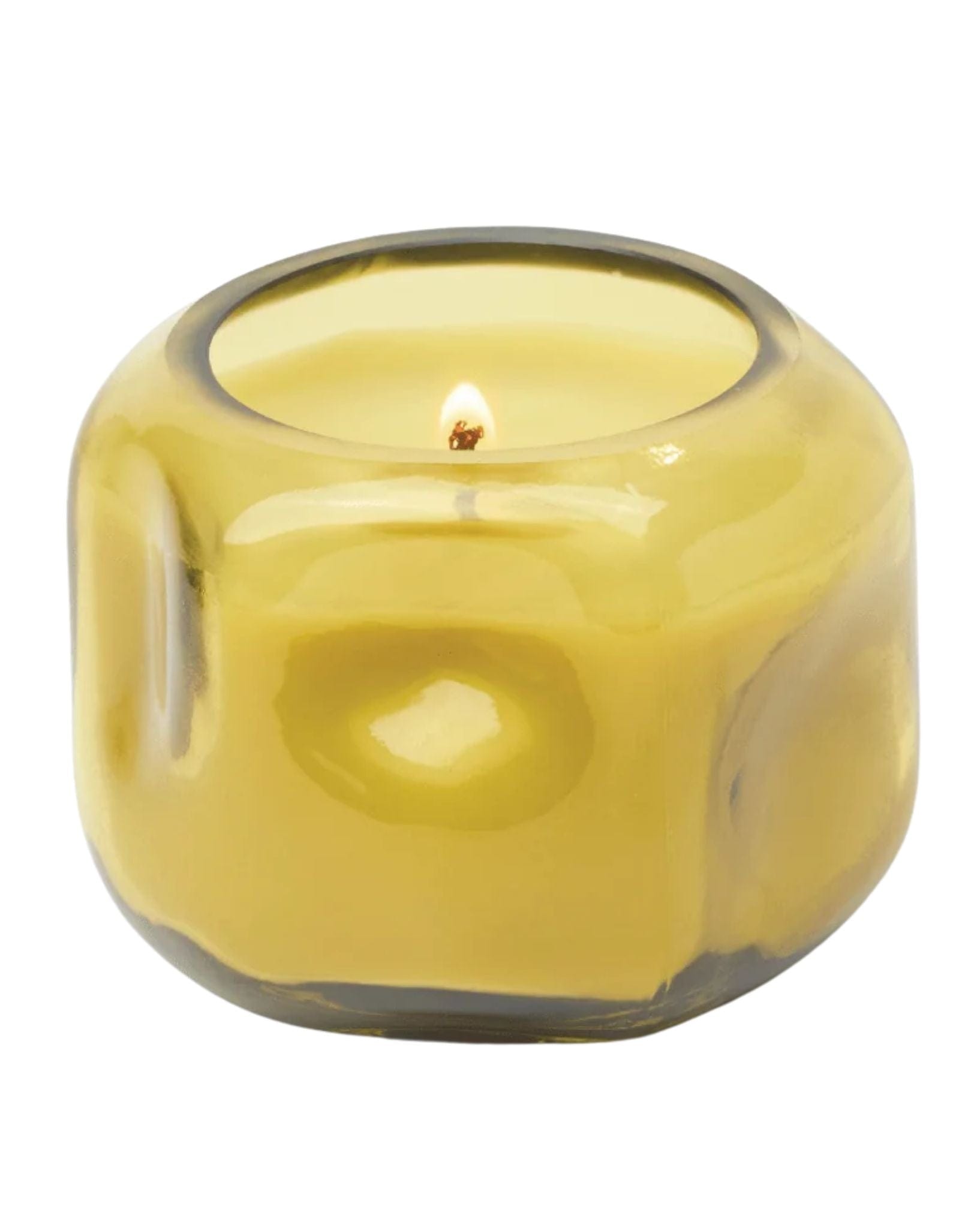 Paddywax Basalt Yellow 5oz Glass Candle - Tobacco Patchouli