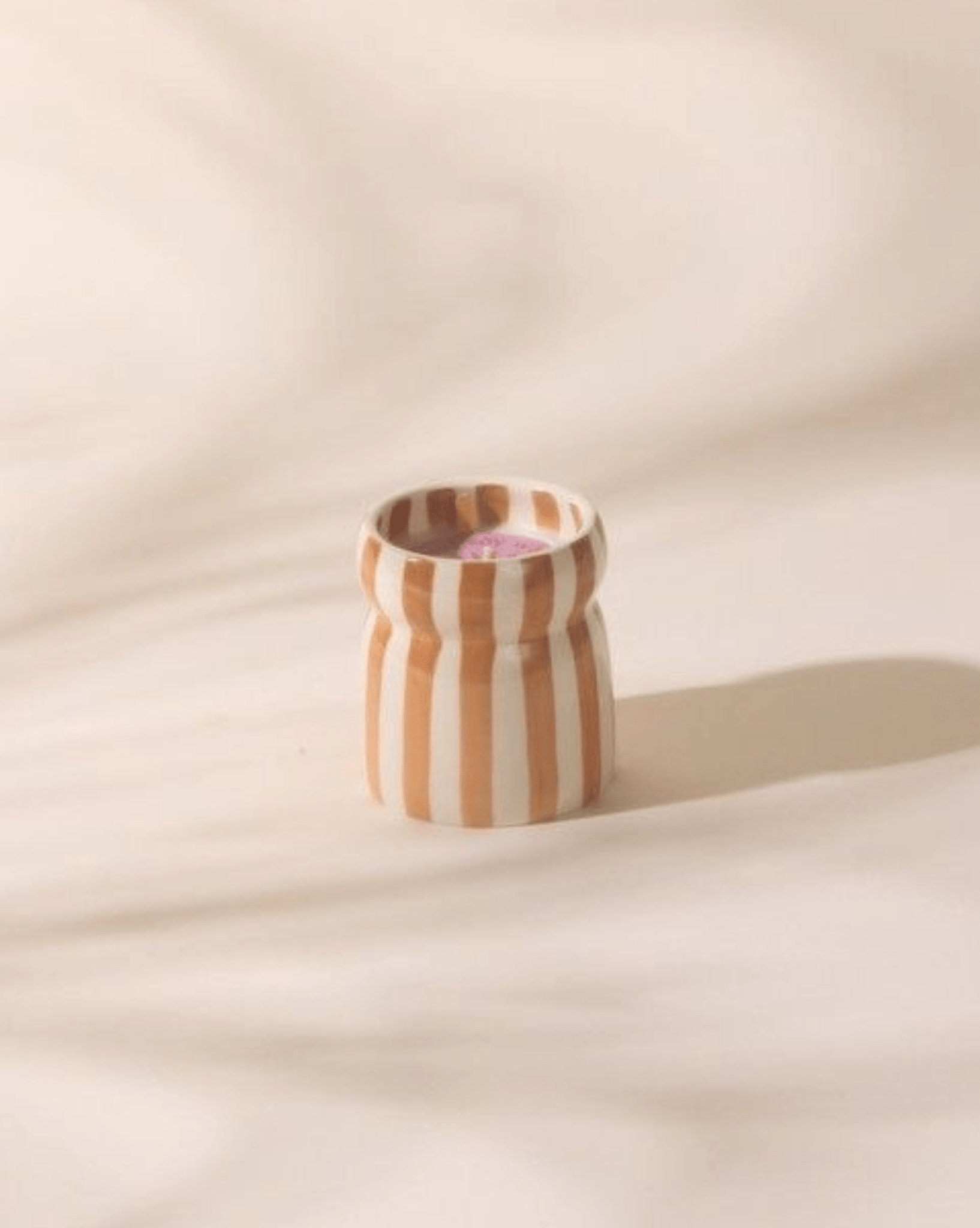 Paddywax Cabana 6.5oz Rust Stripped Ceramic Candle - Sienna Sunset Boxed