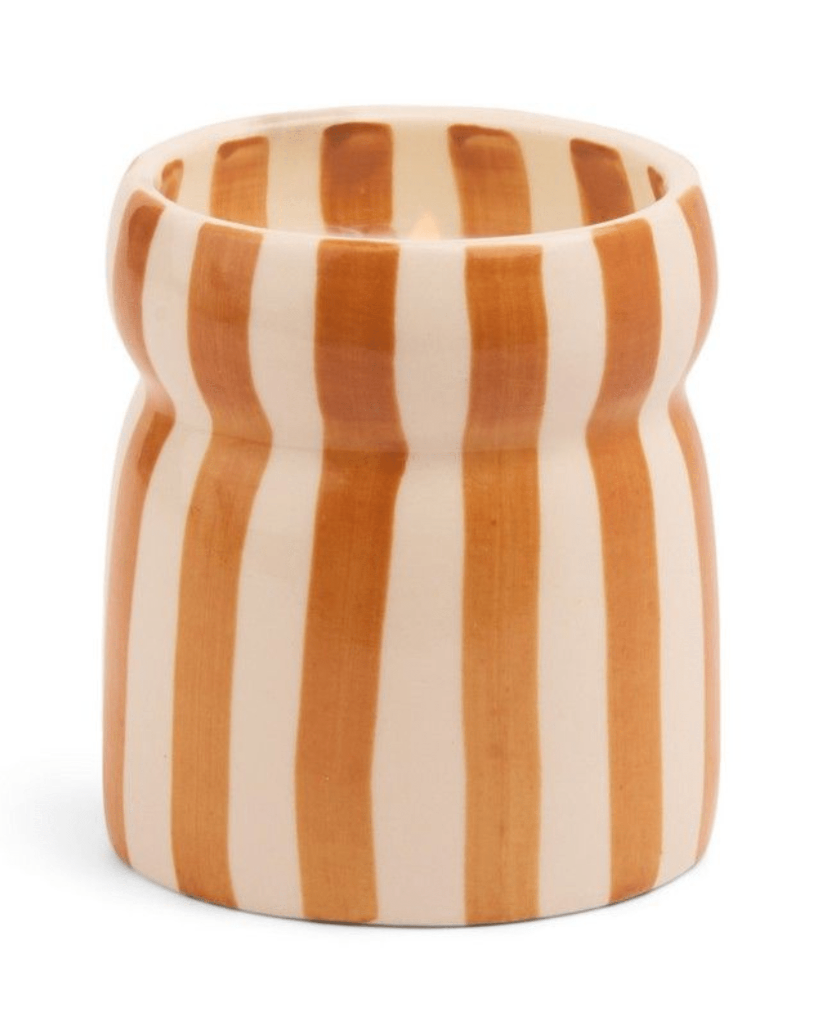 Paddywax Cabana 6.5oz Rust Stripped Ceramic Candle - Sienna Sunset Boxed