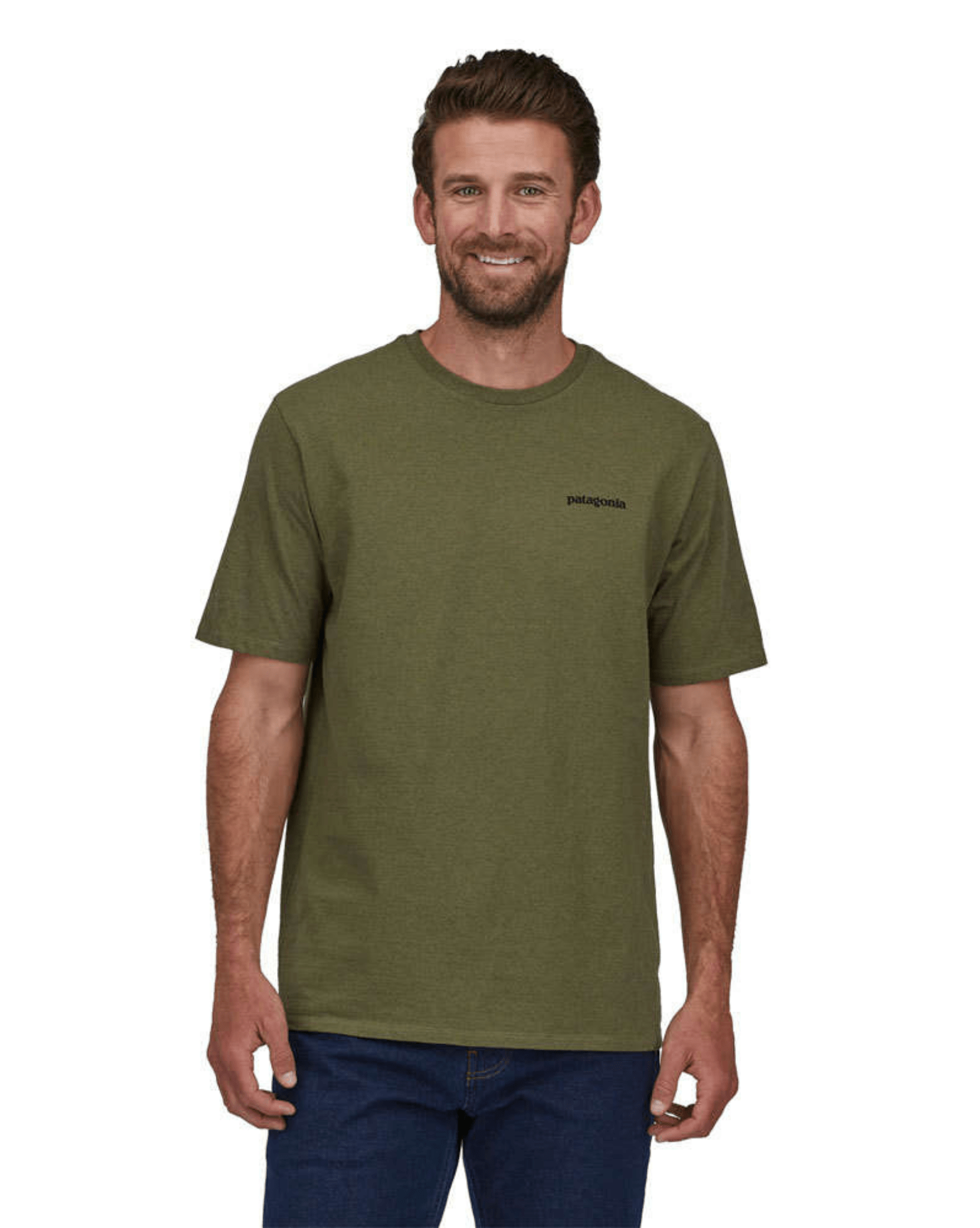 Patagonia Men's P-6 Logo Responsibili-Tee - Wyoming Green